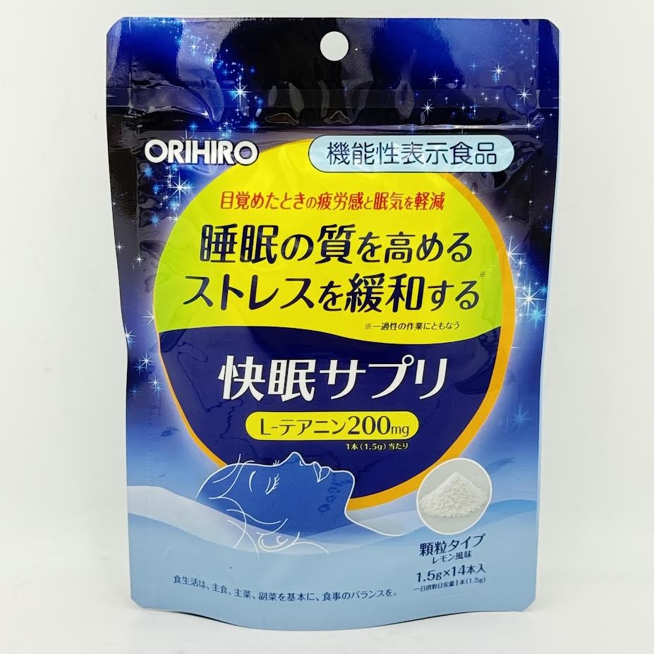 Orihiro Good Night Powder Lemon Flavor 14pcs改善睡眠品質減壓睡眠補充