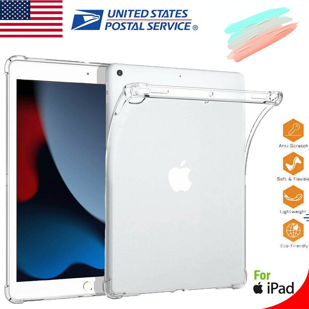Slim Clear Case for Apple iPad 2-9th / Mini 1-7th / Air 11" 13" / Pro 11" 12.9"