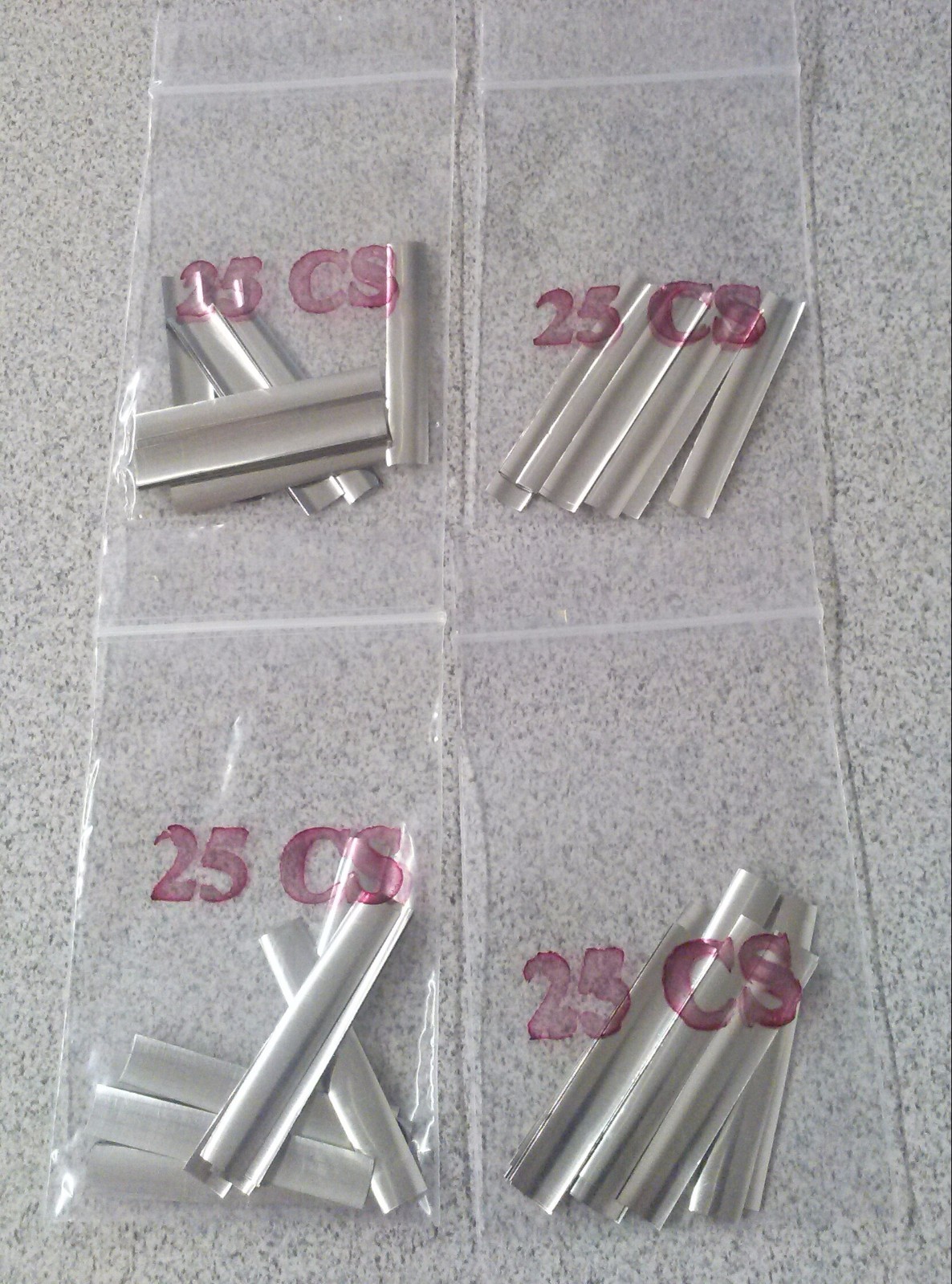 100 Pieces Locksmith Shim Stock. Curved Lock Shims Made in USA