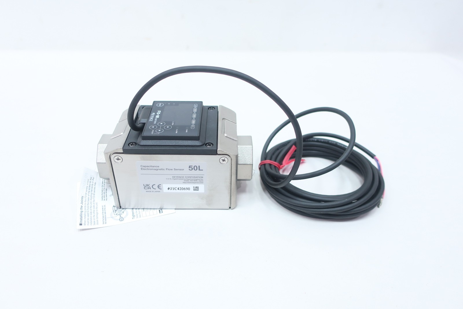 Keyence FD-M50ATp Capacitance Electromagnetic Flow Sensor 24v-dc