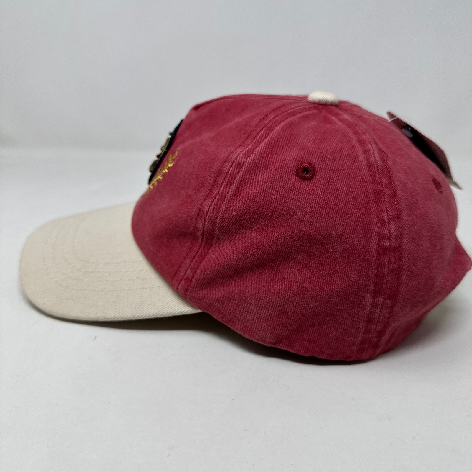 Free People Movement Hat Women OS Red Nautical Yacht Club Anchor Crest