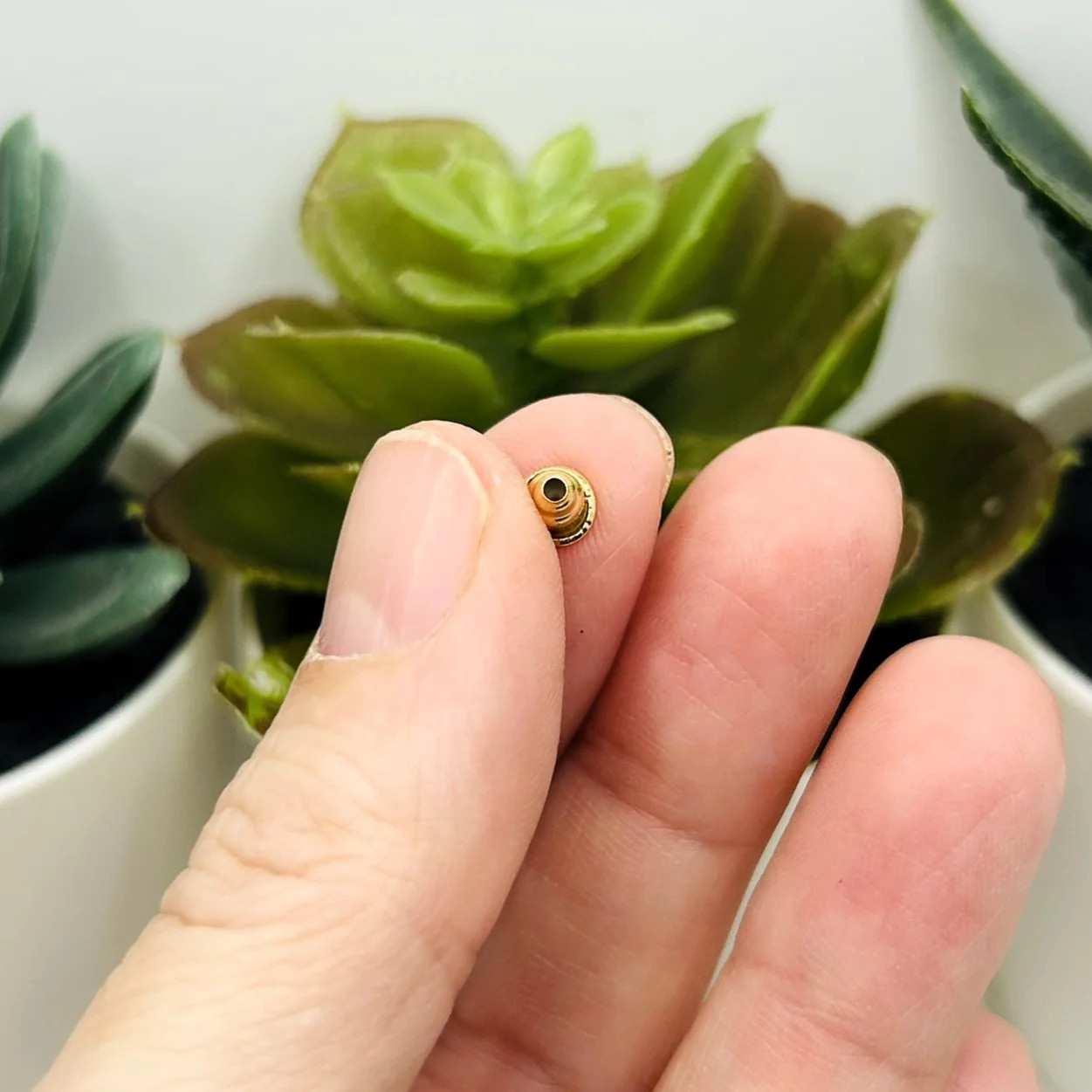 Gold Iron Earring Backs, 6x5mm - US Selle