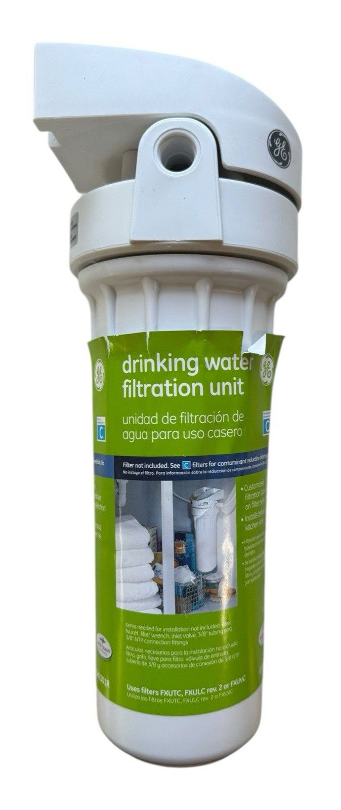 GE OEM GX1S01R Single Stage Water Filtration System - Installs Below Sink