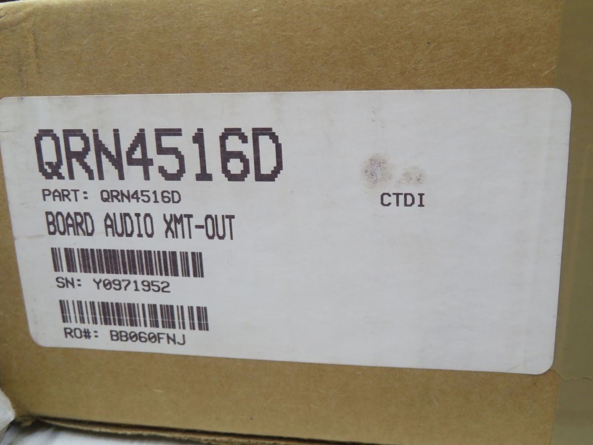 MOTOROLA QRN4516D PCA CPU BOARD T260179
