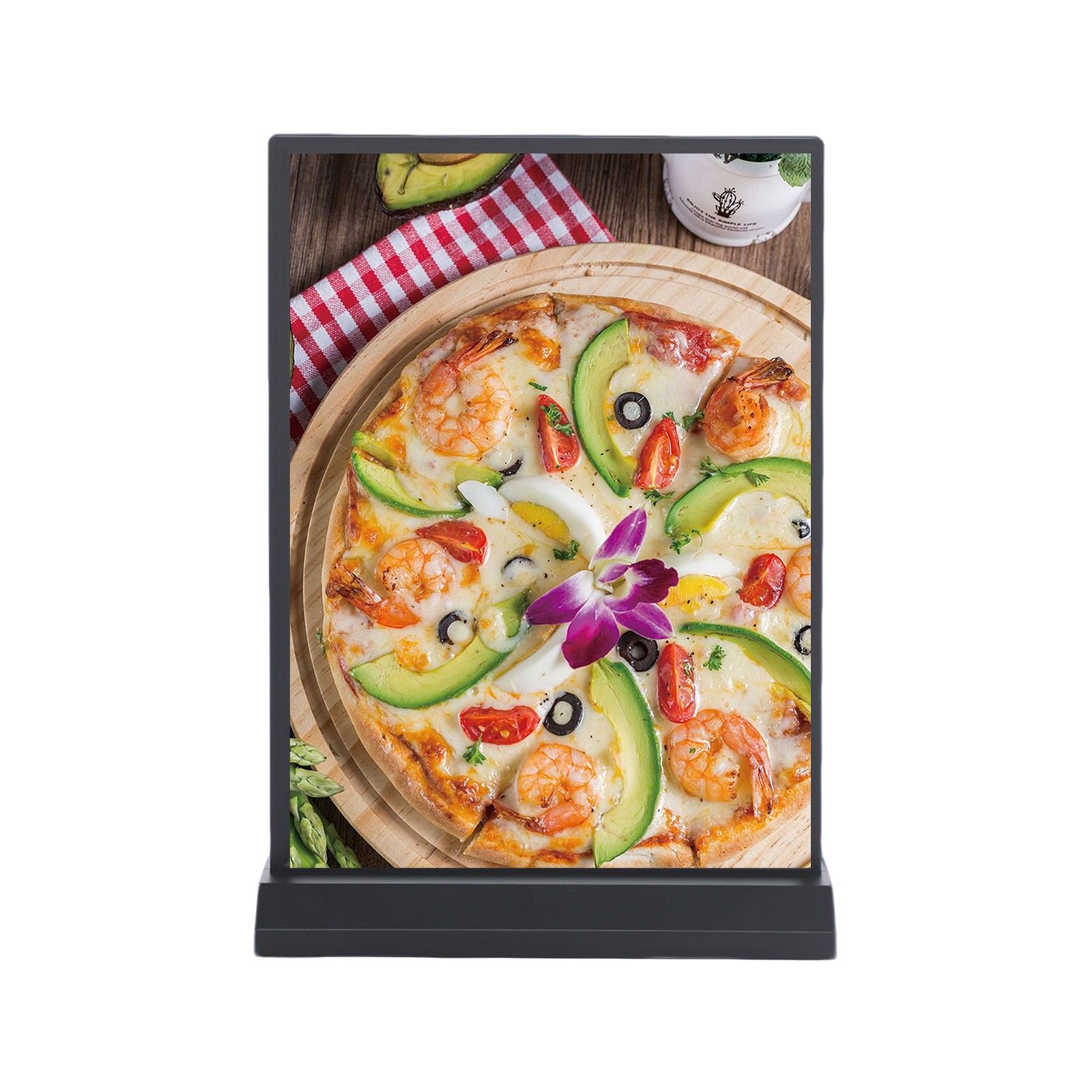 Tabletop LED Sign Holder, LED Poster Frame, LED Sign Holder for Restaurants/Bars