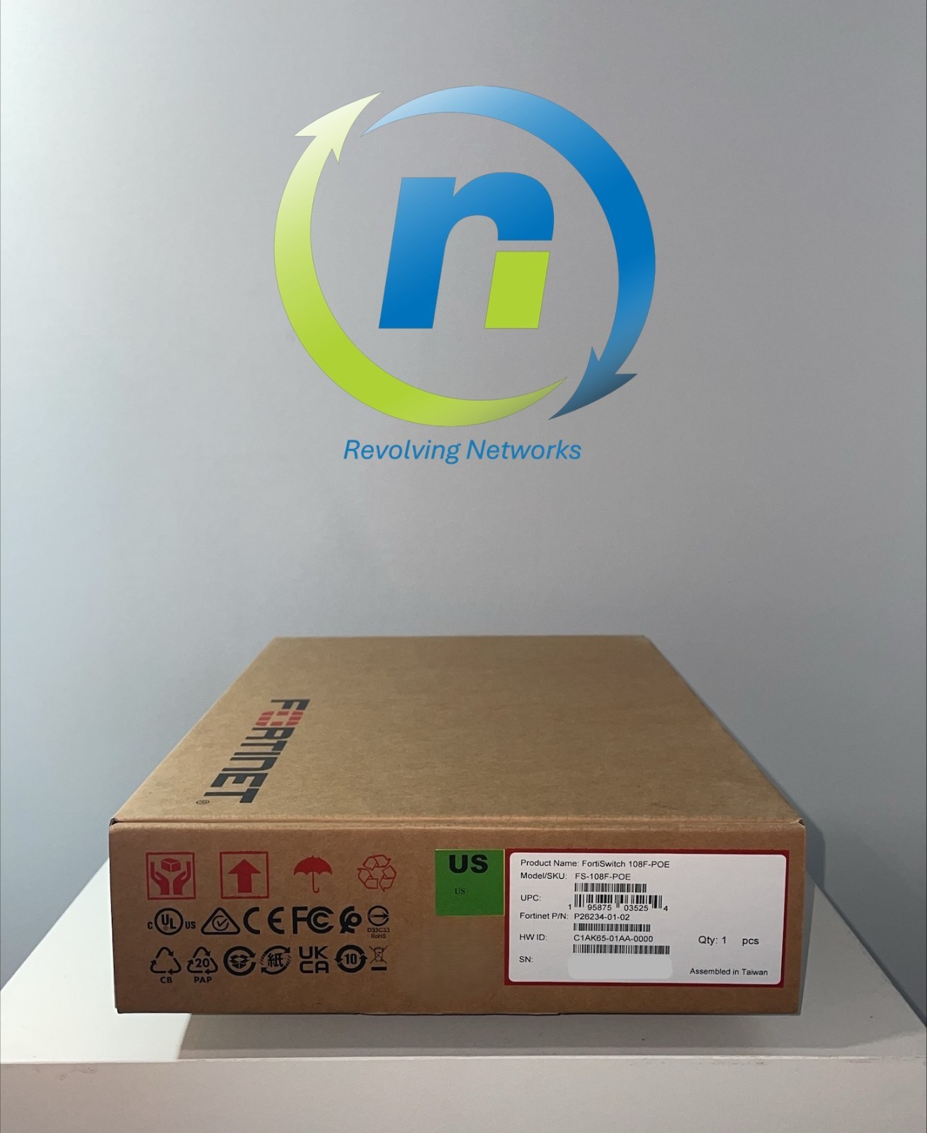 NEW Fortinet FortiSwitch FS-108F-POE 8 Port PoE+ Managed Switch - 1Year Warranty