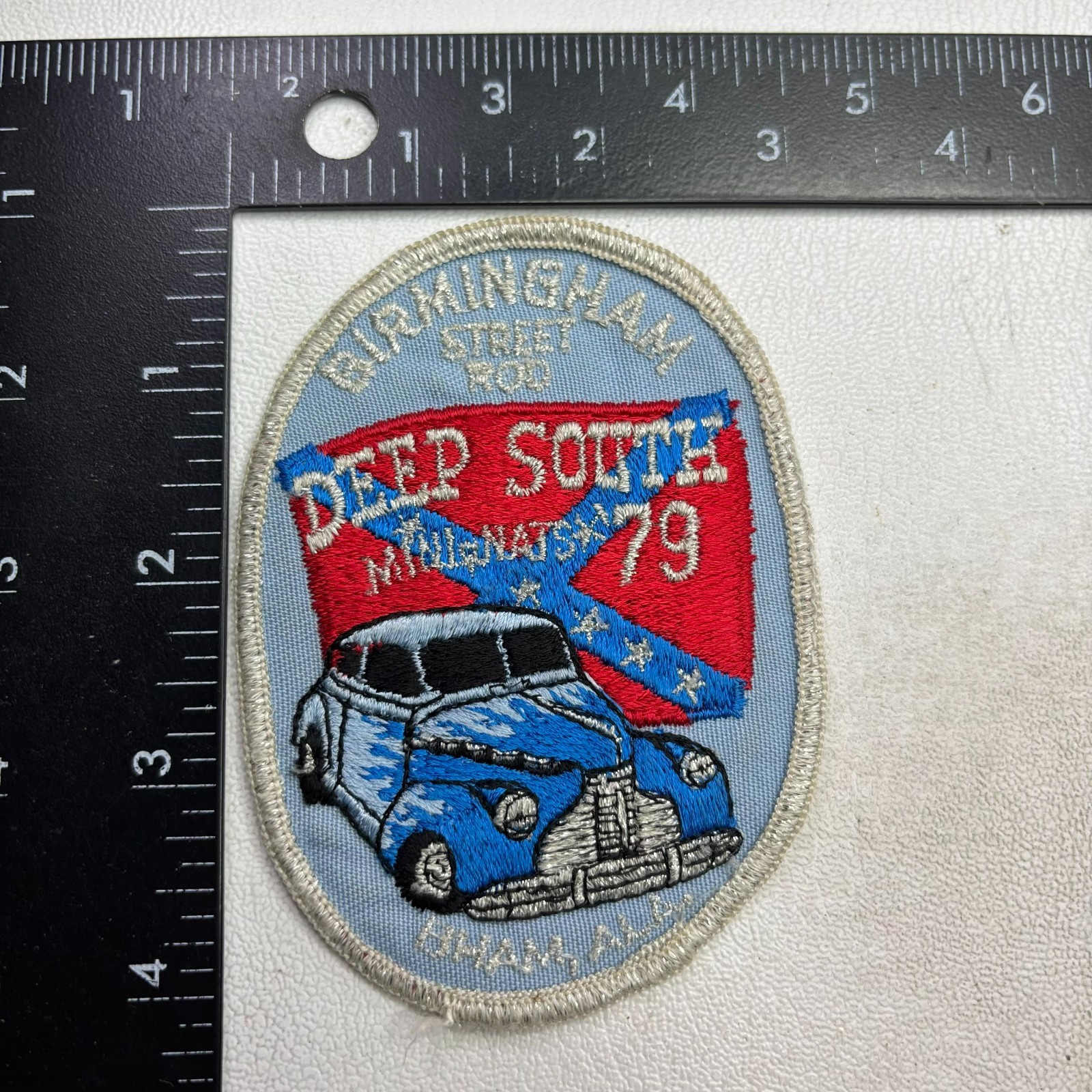 Vintage 1979 BIRMINGHAM ALABAMA STREET ROD Car Auto Hot Rod Patch 59NY