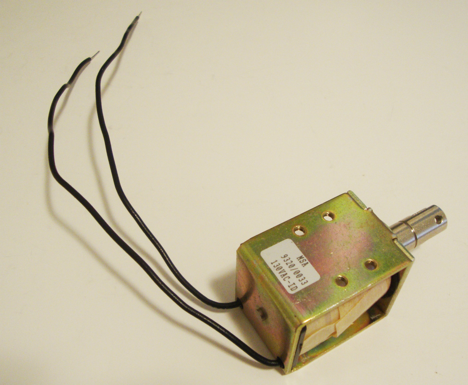 NOS MSA MAGNET SCHULTZ SOLENOID 9320-0033 130 VAC 940-6144