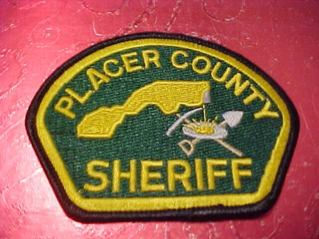 PLACER COUNTY CALIFORNIA POLICE PATCH SHOULDER SIZE UNUSED NOT A BADGE