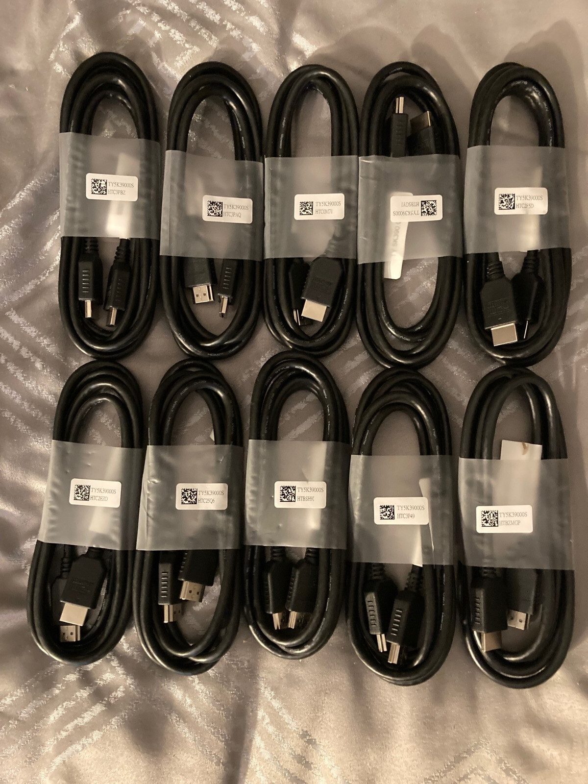 LOT OF 10 - Genuine HP 6 ft. HDMI Male/Male Cables - New - TY5K39000S