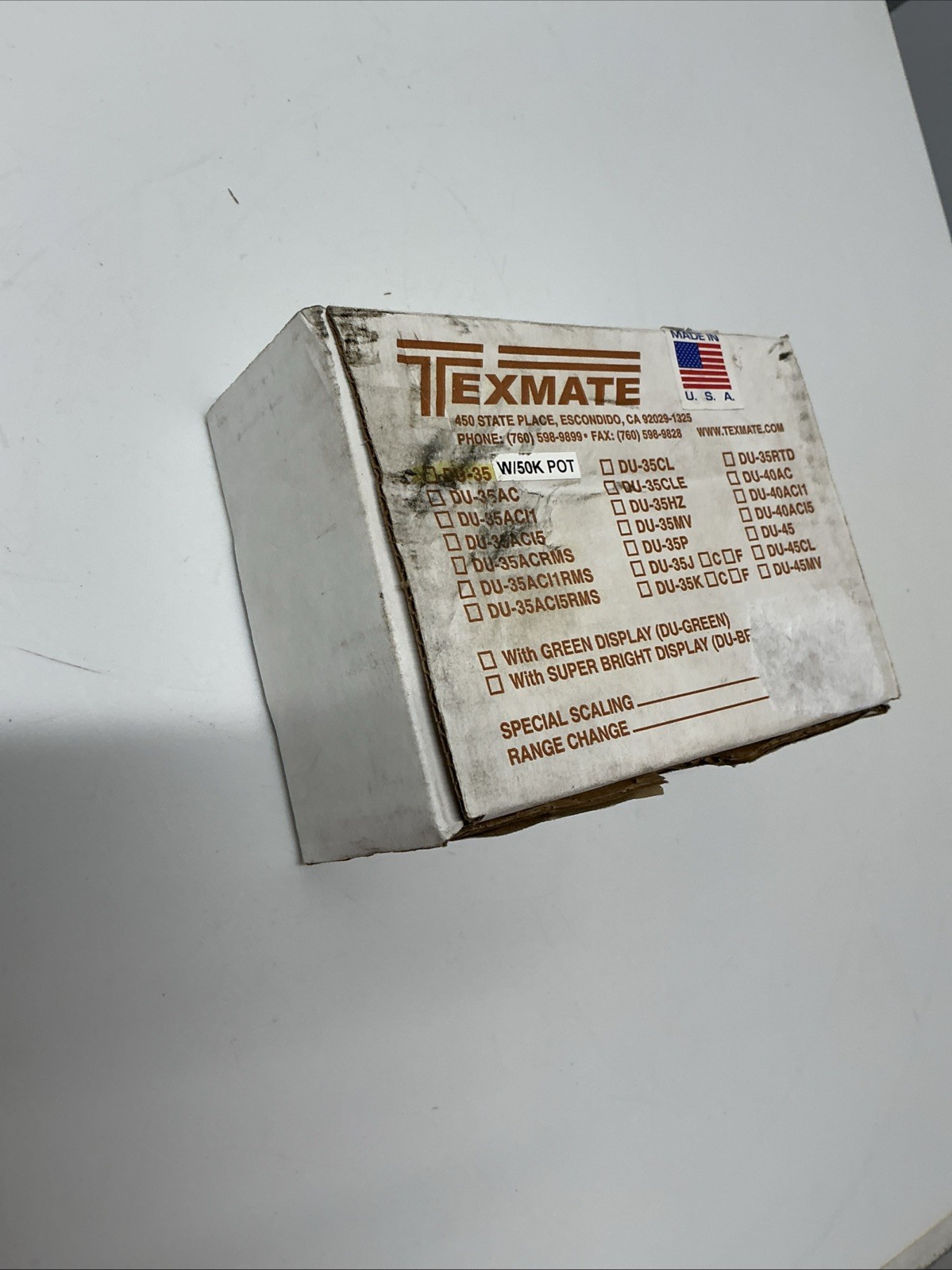 Texmate DU-35 Digital Panel Meter. AC-012