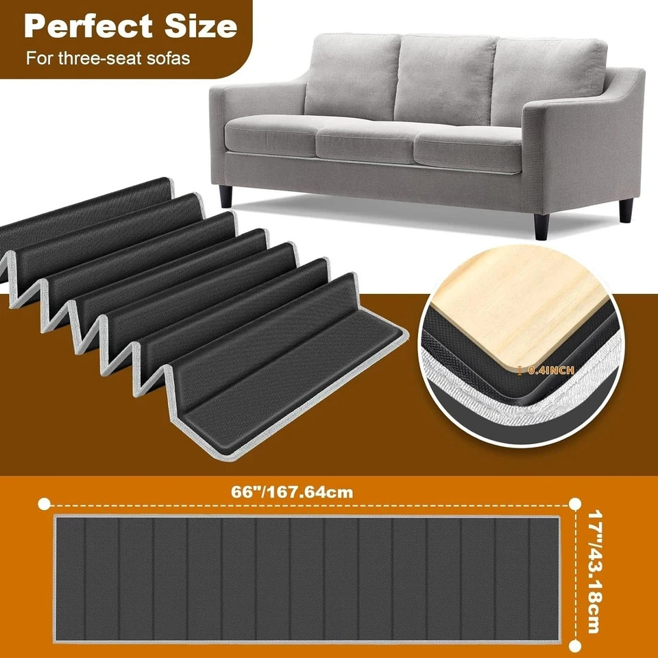 Heavy Duty Couch Cushion Support Board to Fix Sagging Sofas, 17"x66" Sofa, Th...