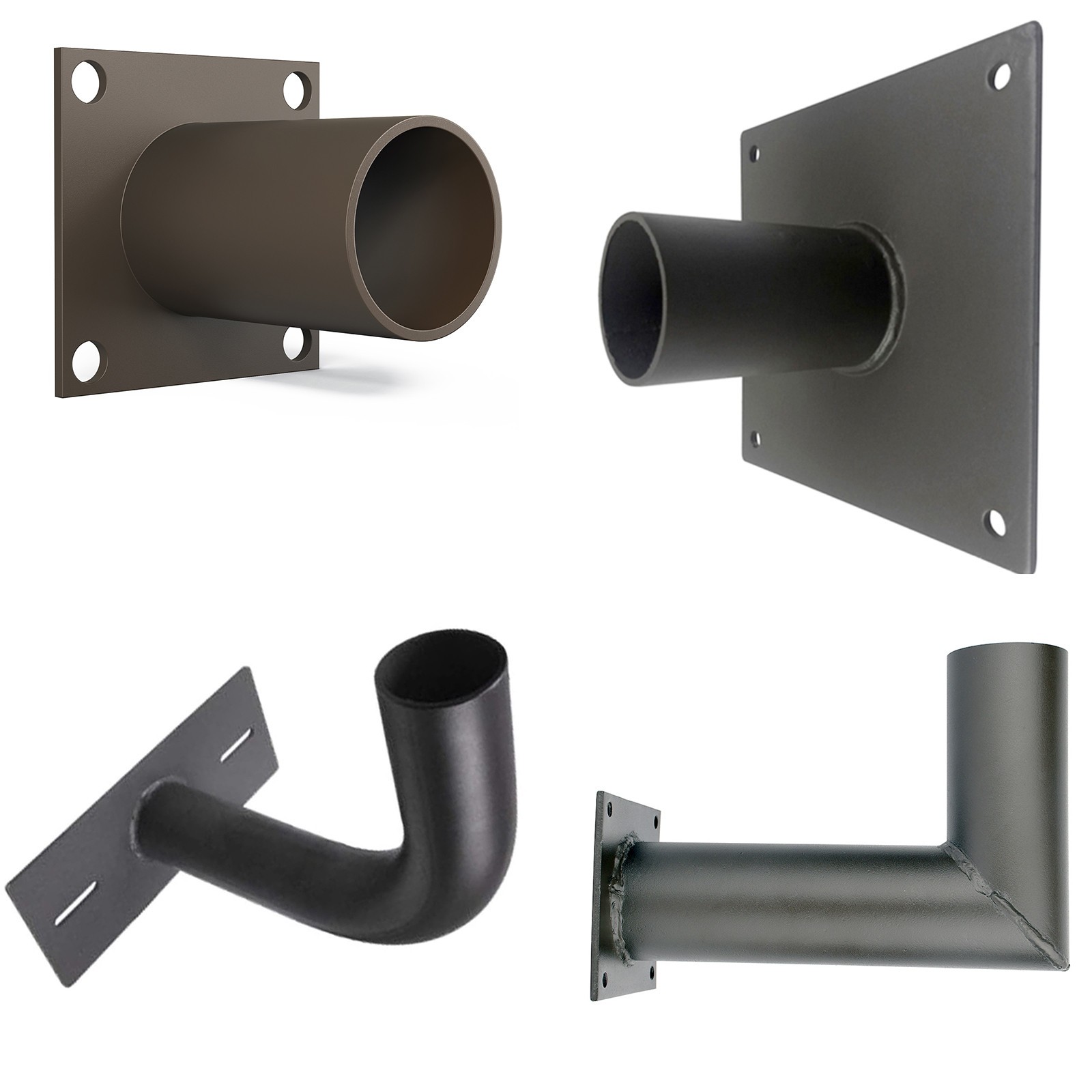 90 Degree Wall Mount Bracket with 2-3/8in OD Tenon for LED Flood Security Light