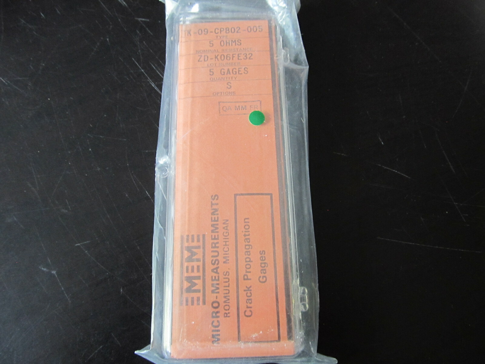 Vishay Micro Measurements Precision Strain Gage TK-09-CPB02-005 OPT S 5 pack