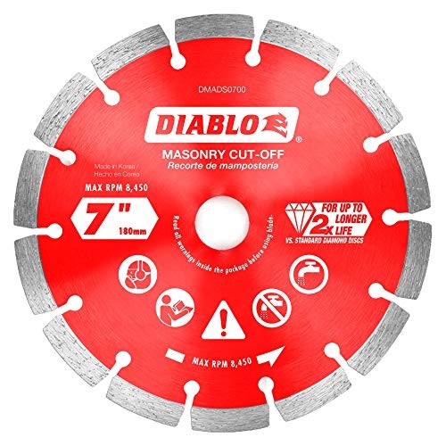Diablo DMADS0700 7" Diamond Segmented Masonry Cut-Off Blade