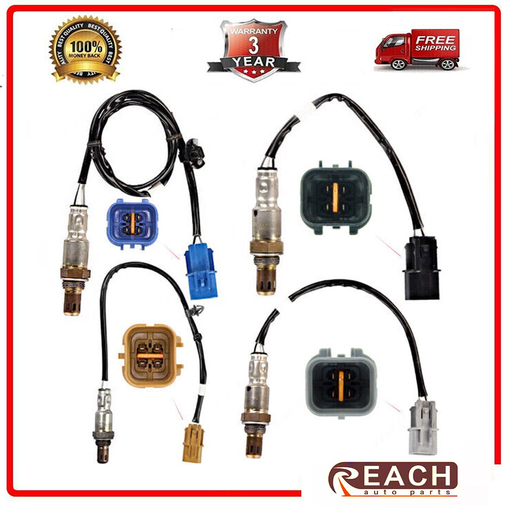 4PCS Oxygen O2 Sensor Up+Down For 2012-2017 Hyundai Azera 2019 Santa Fe XL 3.3L