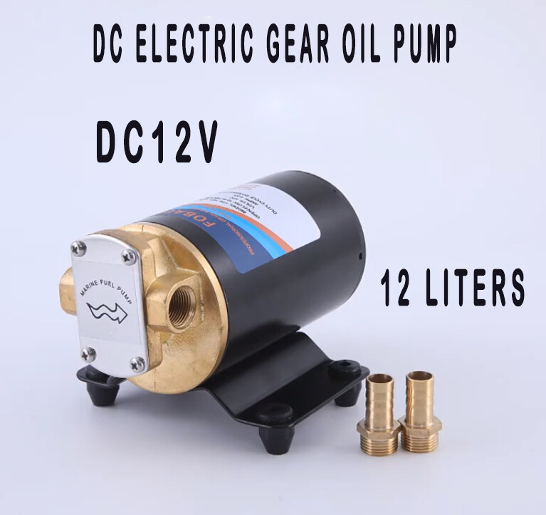 12V/24V Heavy Duty Diesel Fuel Scavenge Oil Transfer Impeller Copper Gear Pump