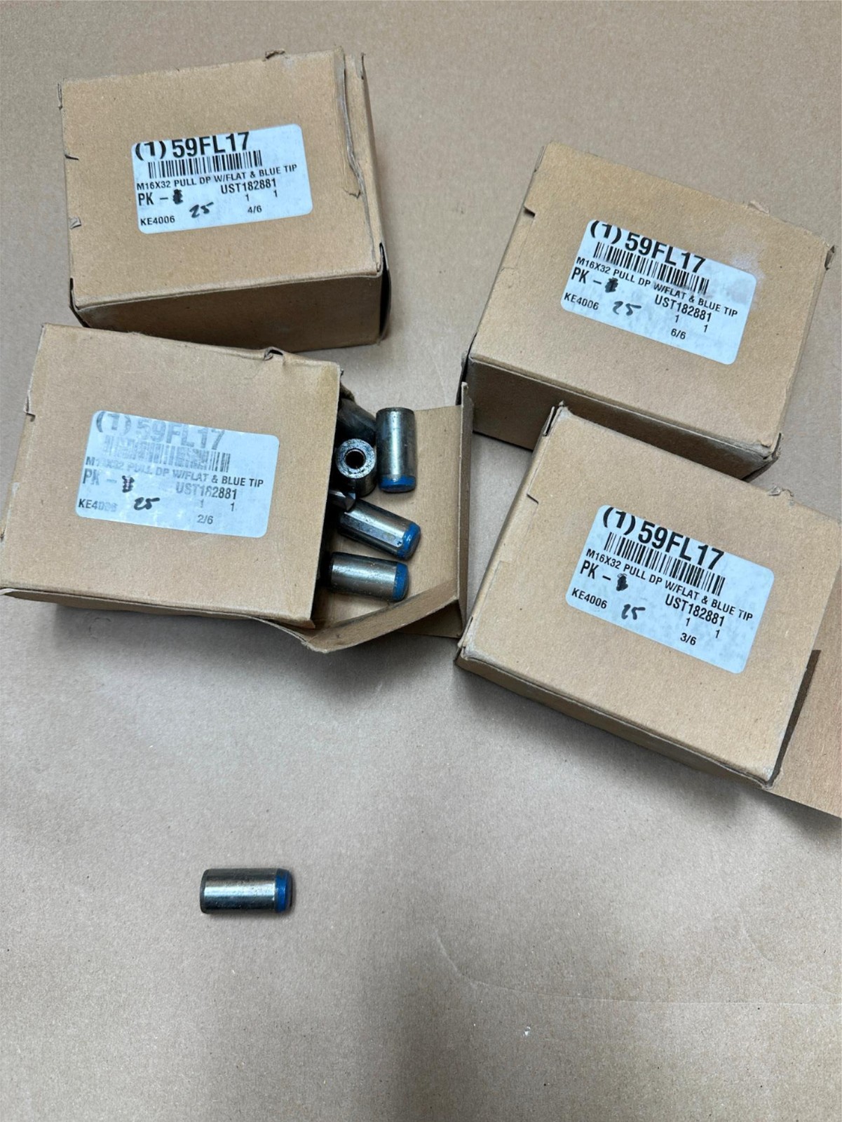 98x Pack Lot Metric Blue M16 x 32mm Pull-Out Dowel Pins 59FL17