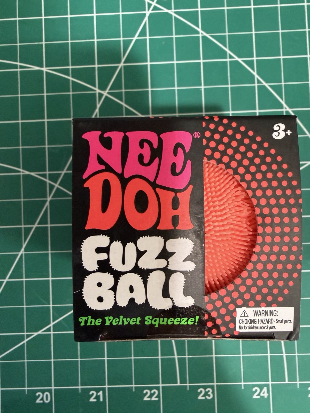 Needoh Fuzz Ball The Velvet Squeeze Orange Ball | Viral TikTok Toy |