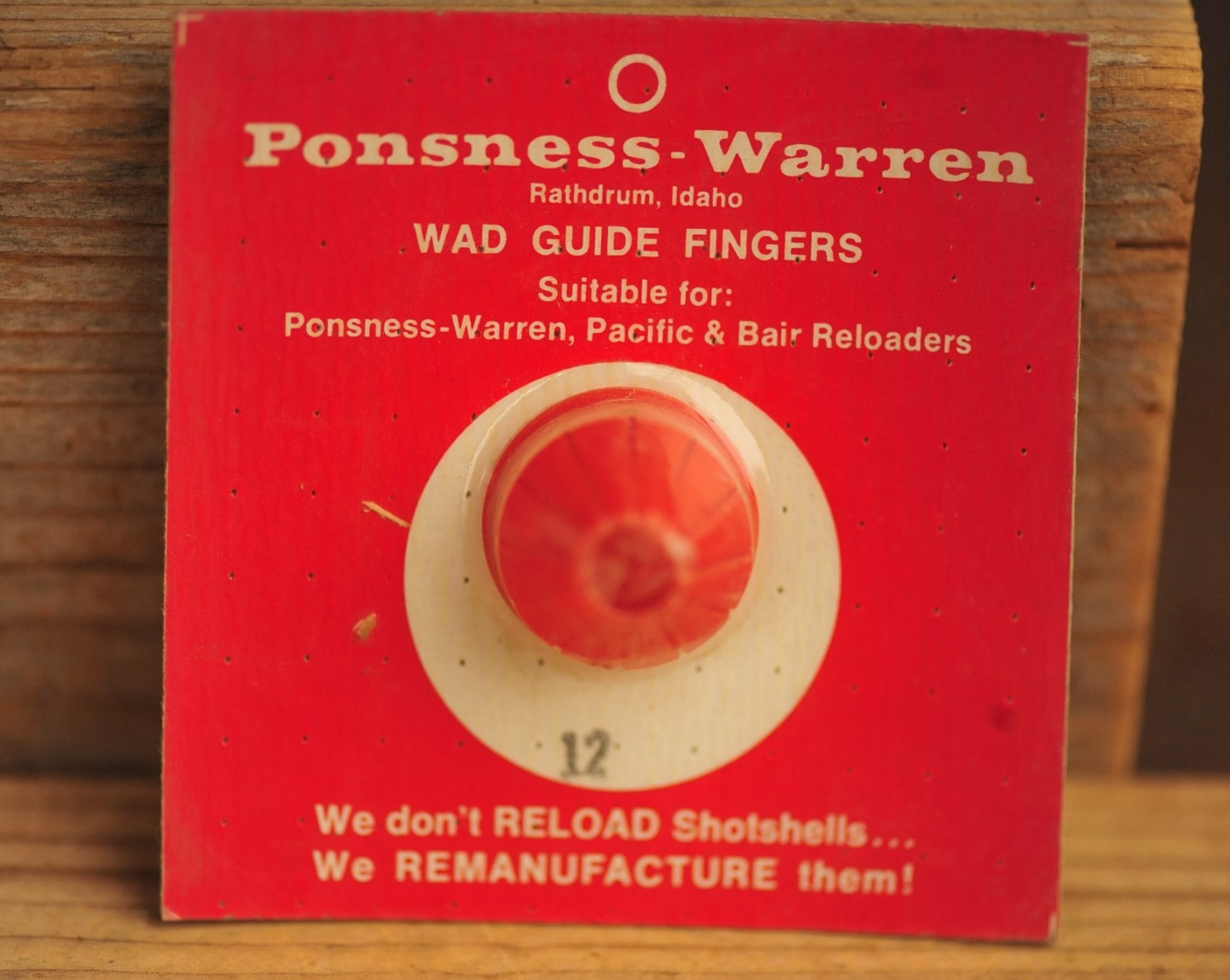 Ponsness Warren  Reloaders Wad Guide Fingers 12 Gauge NOS