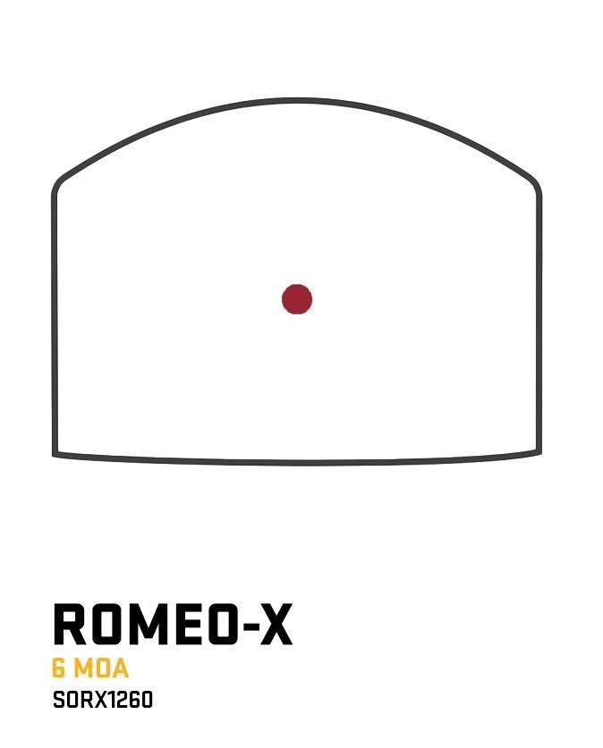 Sig Sauer Romeo-X Compact 6 MOA Red Dot Sight SORX1260