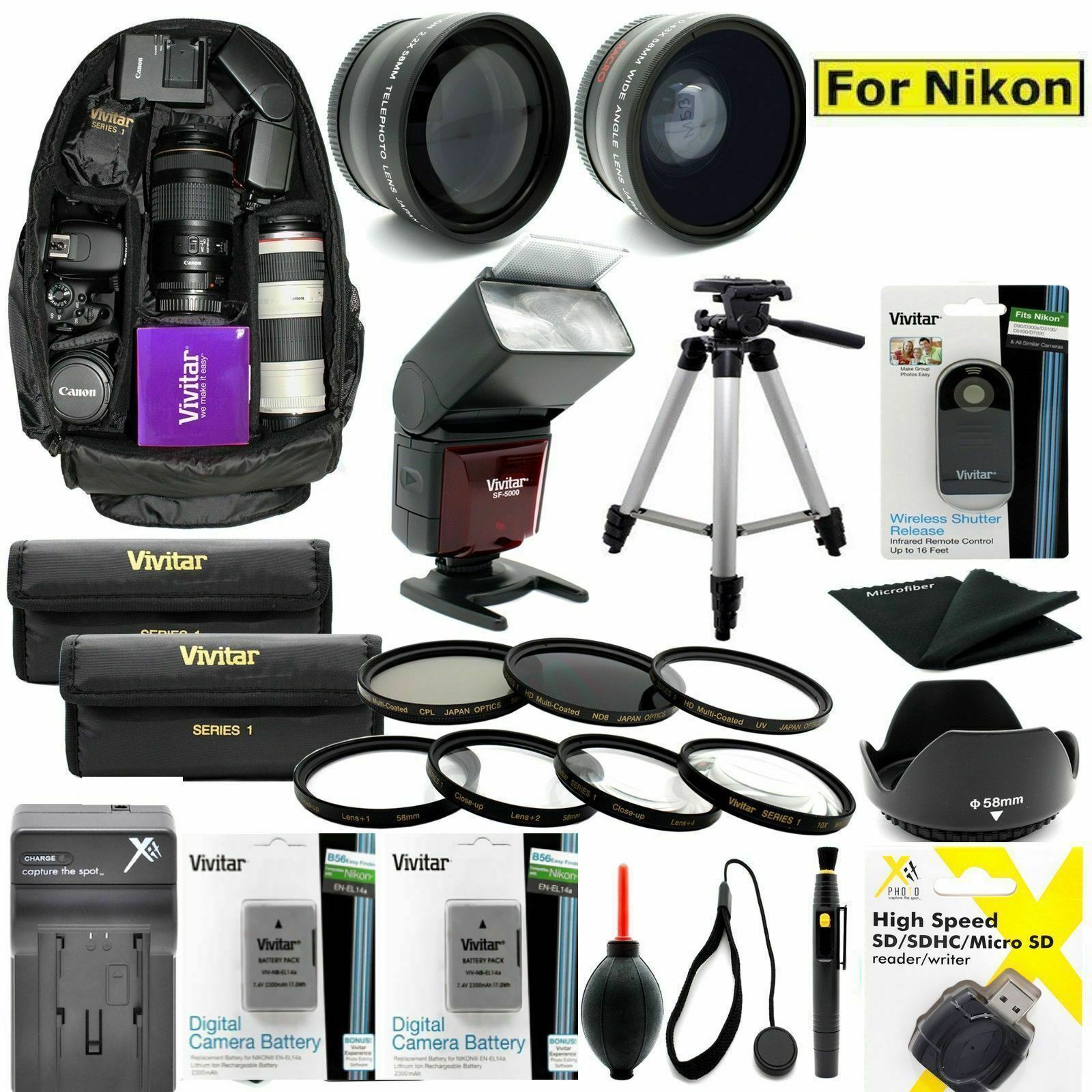 COMPLETE ACCESSORY KIT FOR Nikon Z6 Mirrorless Digital Camera with 24-70mm Lens