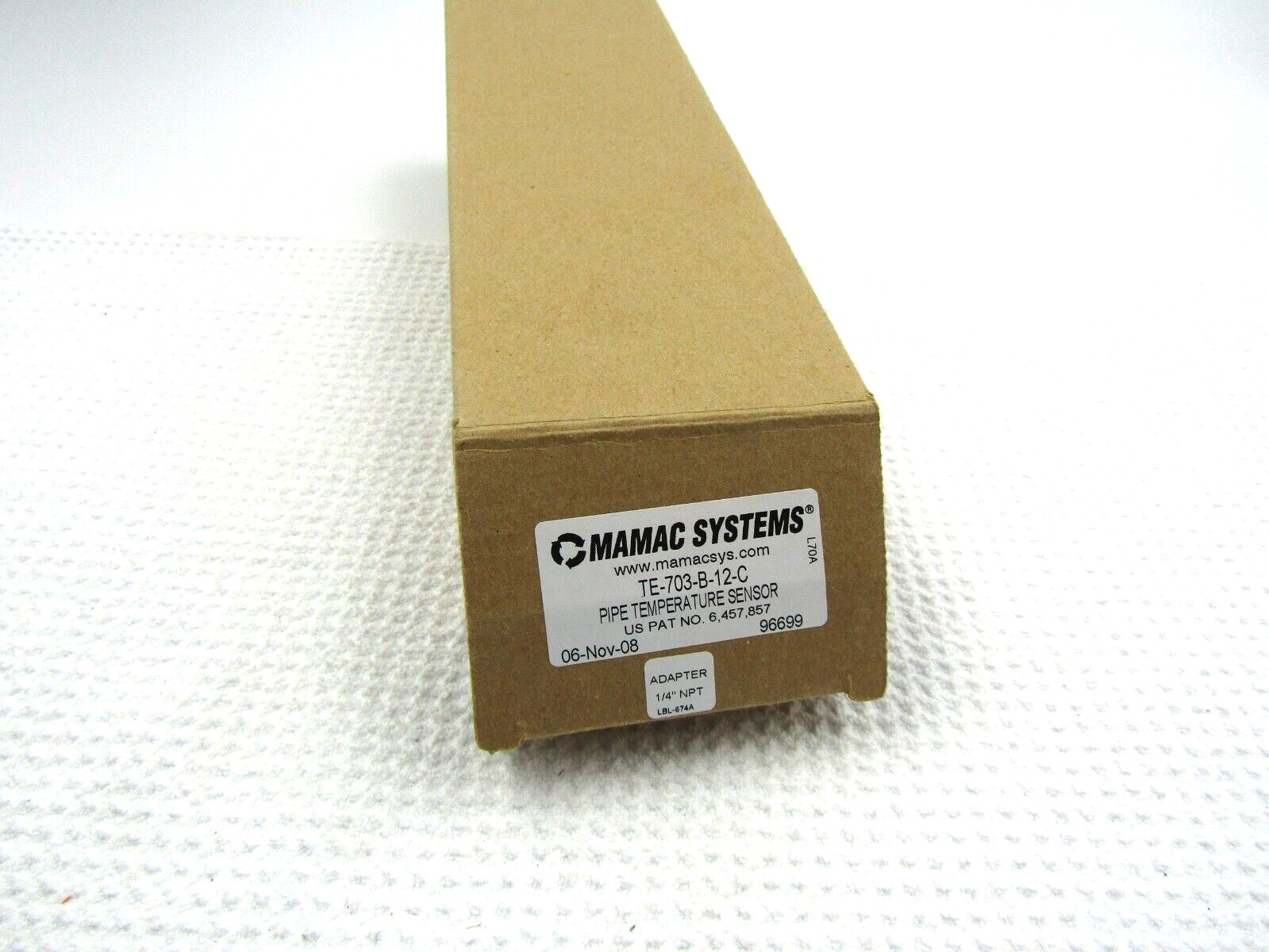 MAMAC SYSTEMS PIPE TEMPERATURE SENSOR TE-703-C-12-C