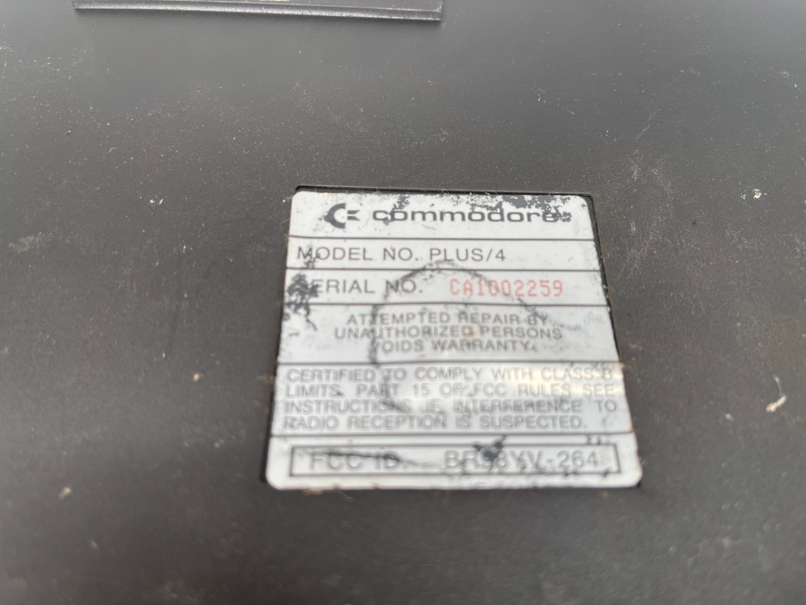 Vintage Commodore Plus/4 Original Computer