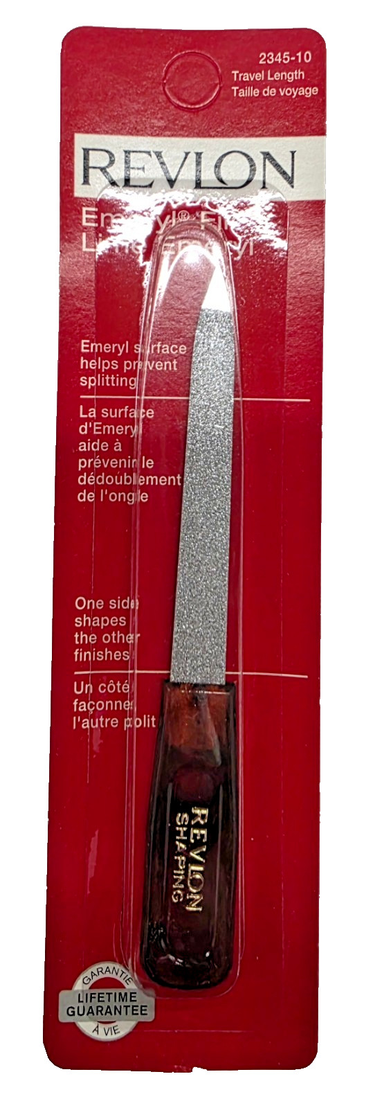 NEW Revlon Emeryl File 1 Each travel length 2345-10