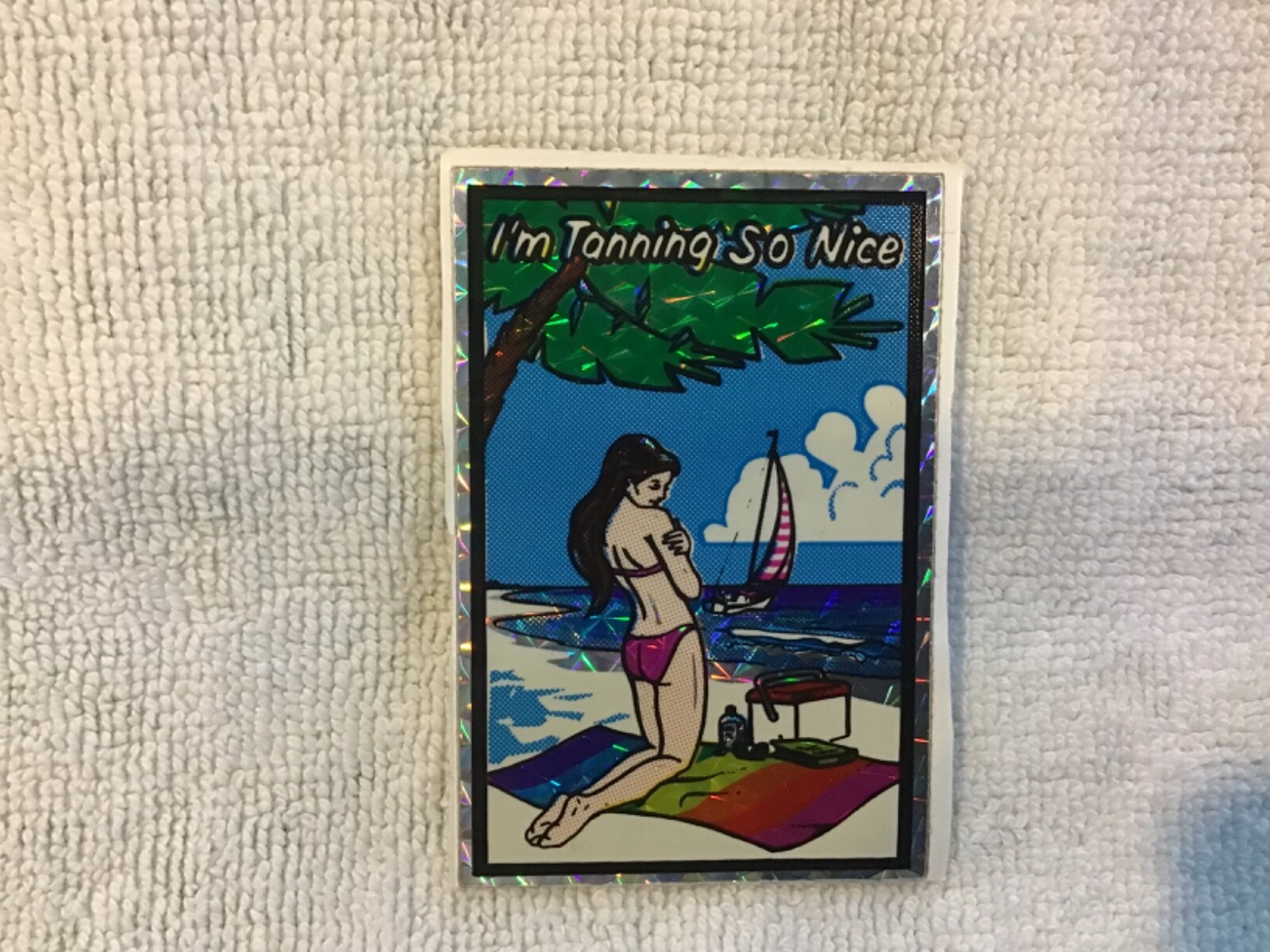 Vintage Unique Sticker Beach I’m Tanning So Nice
