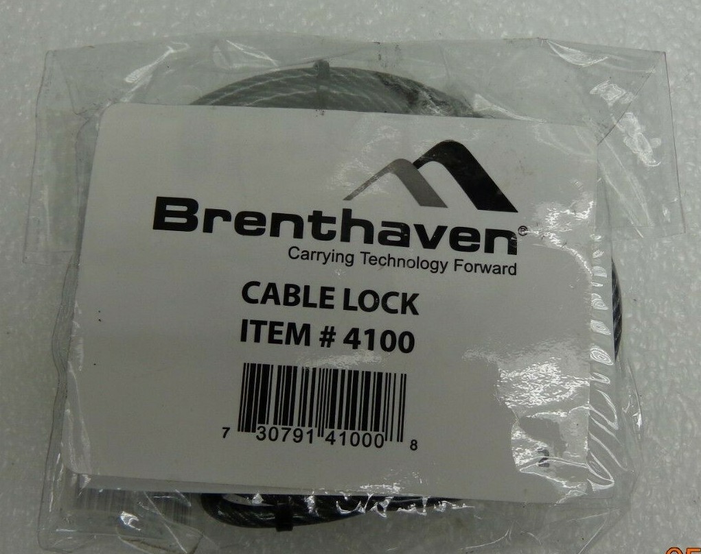 Brenthaven Notebook Cable Lock Item # 4100 Two Keys & Instructions included