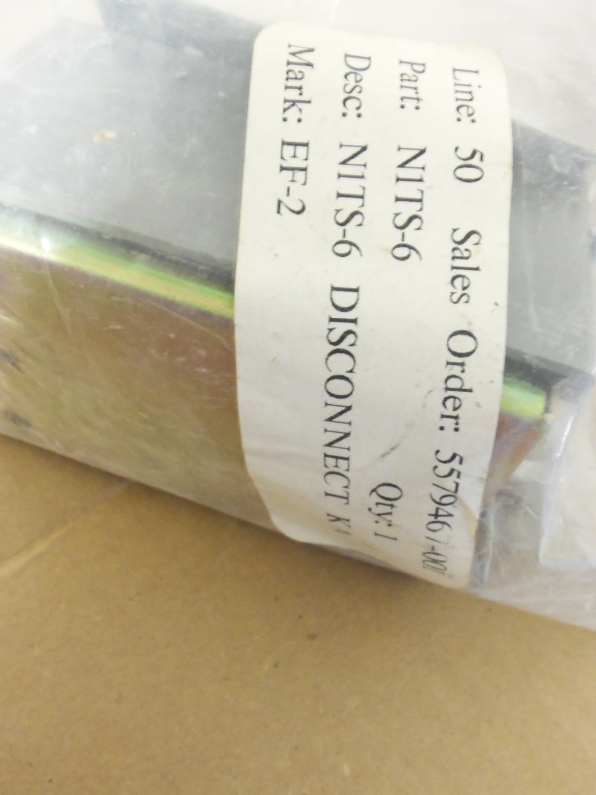 NEW GREENHECK N1TS-6 DISCONNECT SWITCH NEMA-1  7.5HP  NITS6