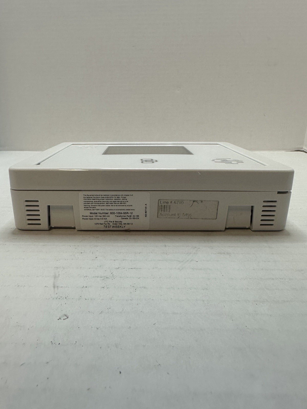 Interlogix Simon XTi Control Panel with transformer 600-1054-95R-12