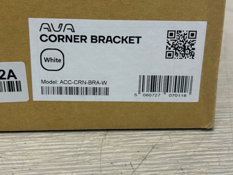 Ava Corner Bracket for Quad Camera - White ACC-CRN-BRA-W | New