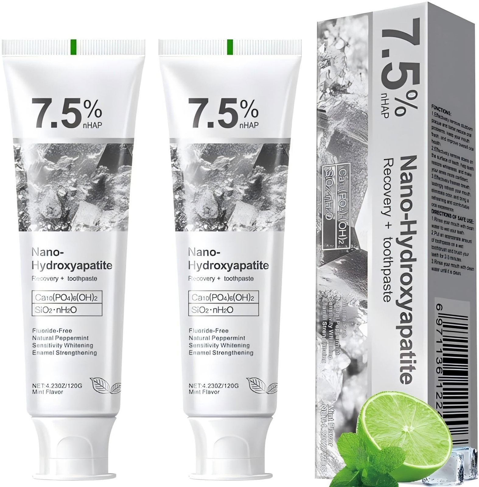 7.5% Hydroxyapatite Toothpaste, 7.5% Hydroxyapatite Toothpaste for Advanced Enam