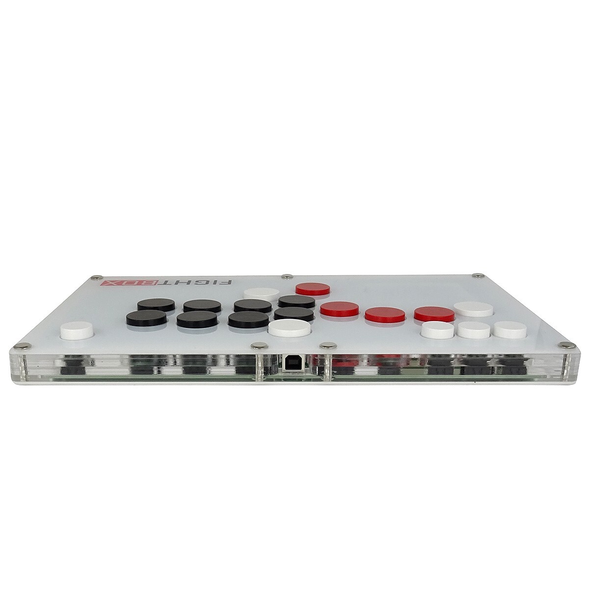 Fightstick White Arcade Hitbox PC Raspberry Android Hit Box Cherry MX Black