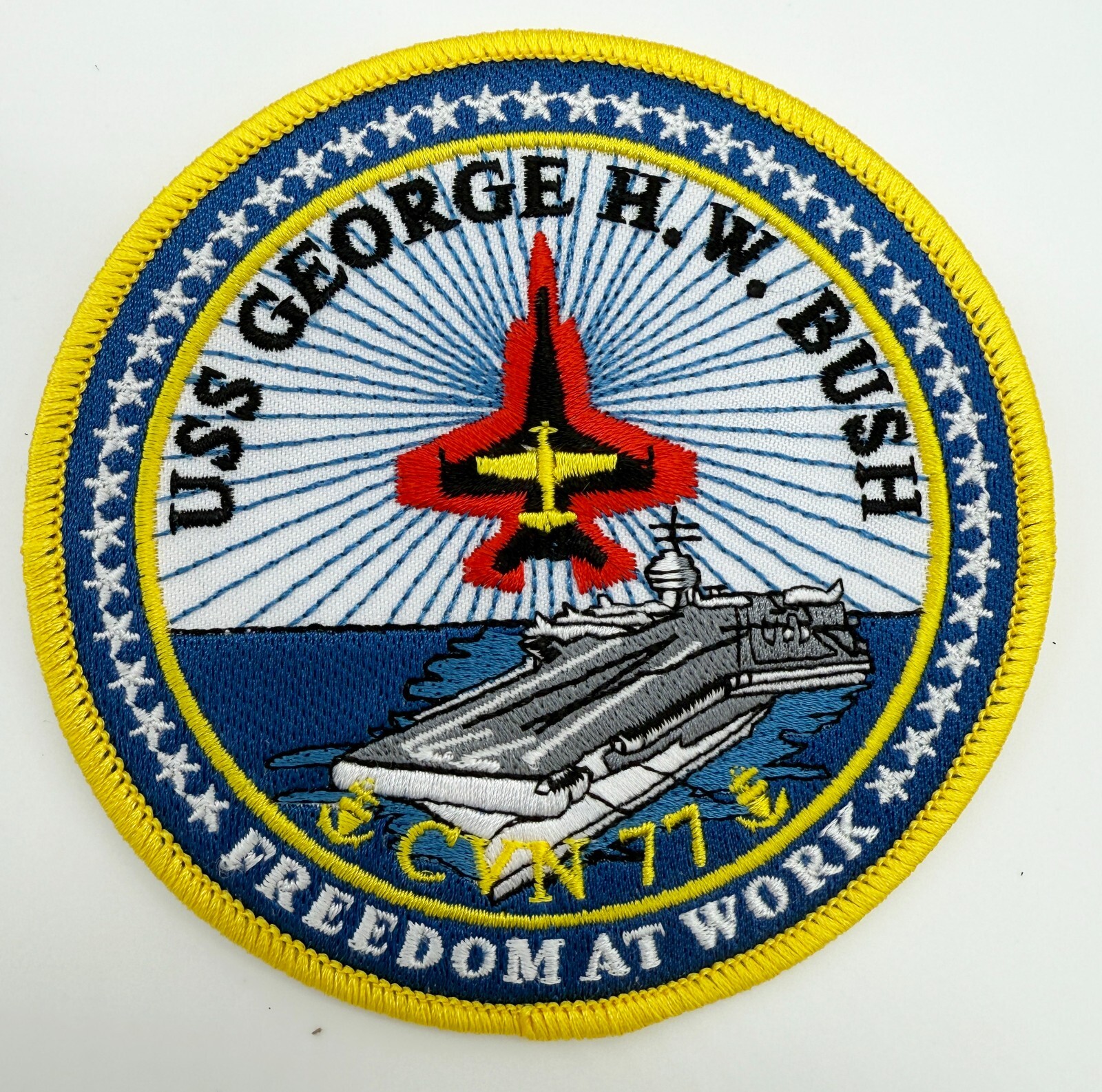 USS George H.W. Bush CVN-77 Patch – Sew On