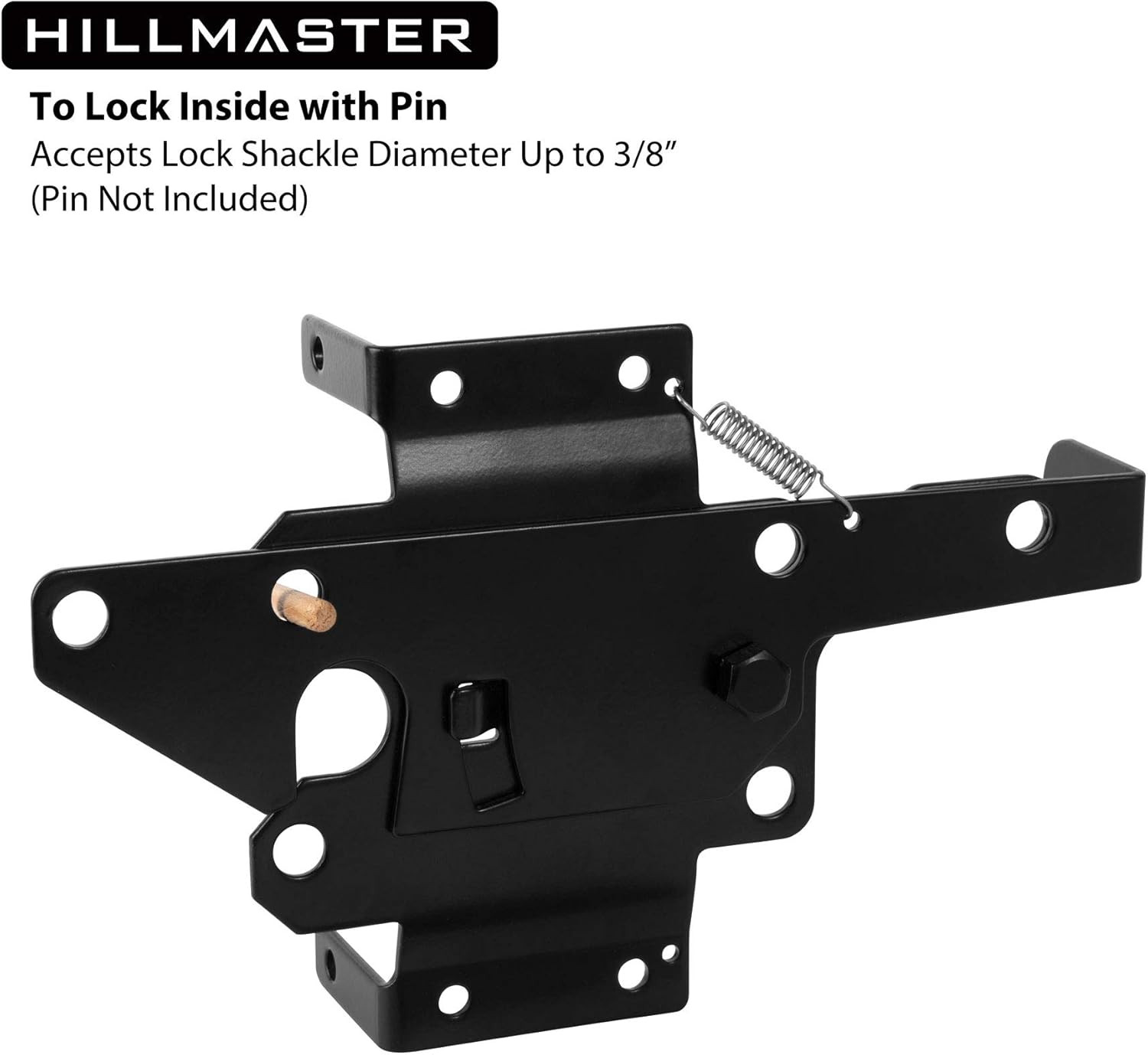 Heavy Duty Self-Locking Gate Latch for Wooden Fence, Post Mount Automatic Gate L