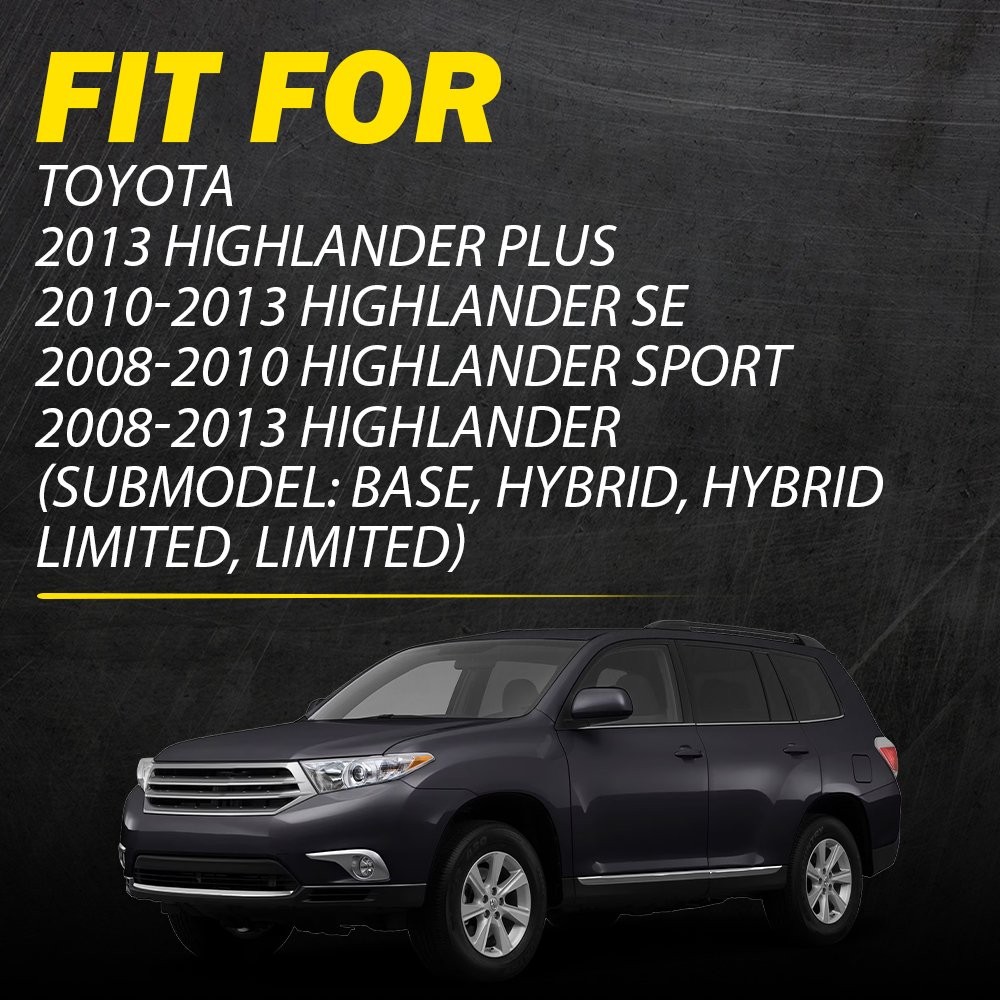 2x For Toyota Highlander 2008-2013 Front & Rear Left Inside Interior Door Handle