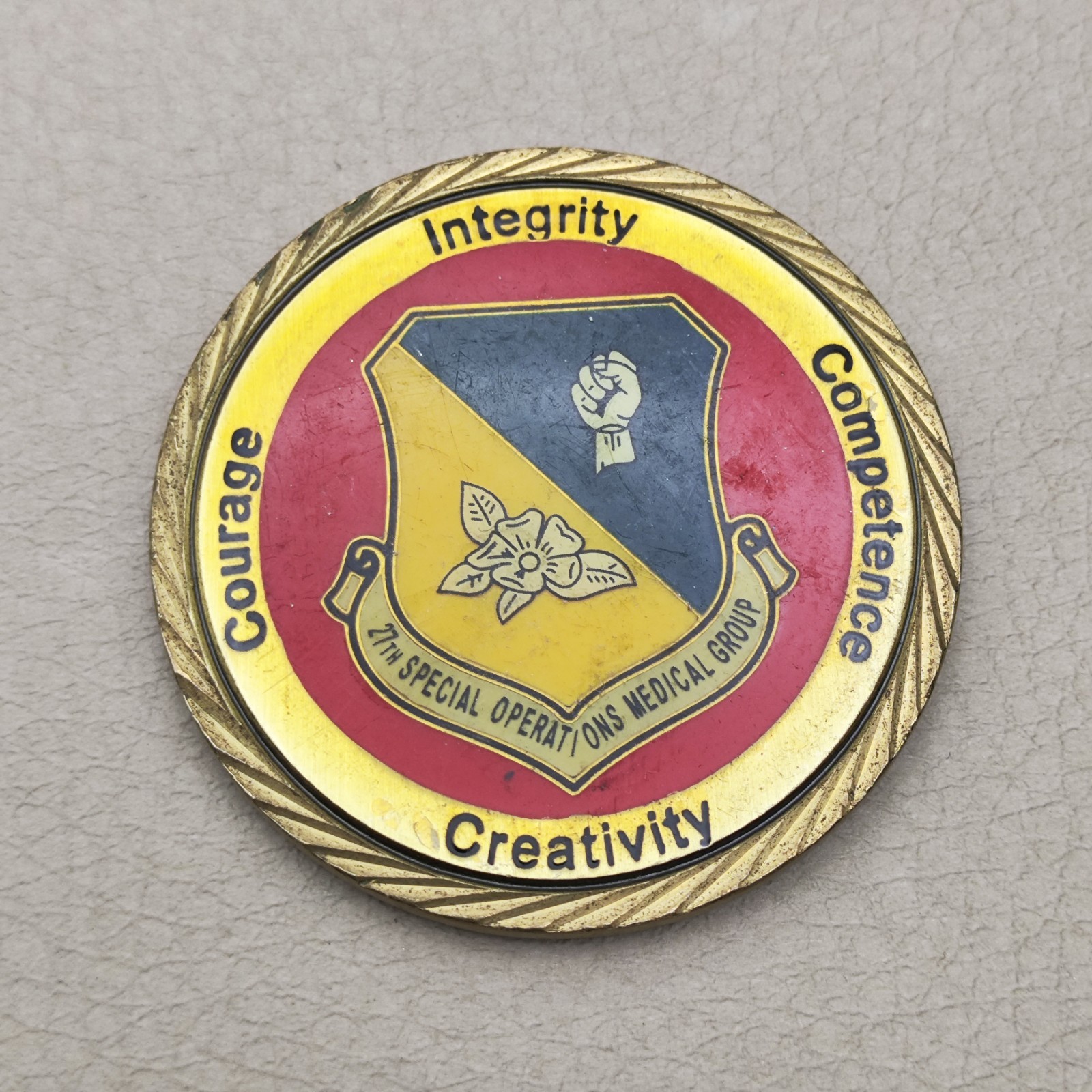 USAF 27th Special Operations Medical Group Challenge Coin