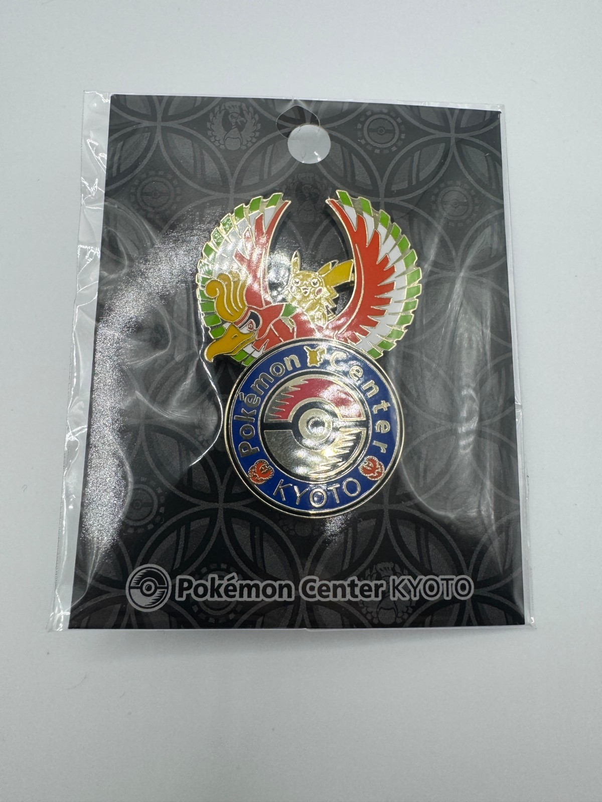 [Pokemon Center KYOTO Limited Logo Pin] Japan Limited Pikachu US Seller