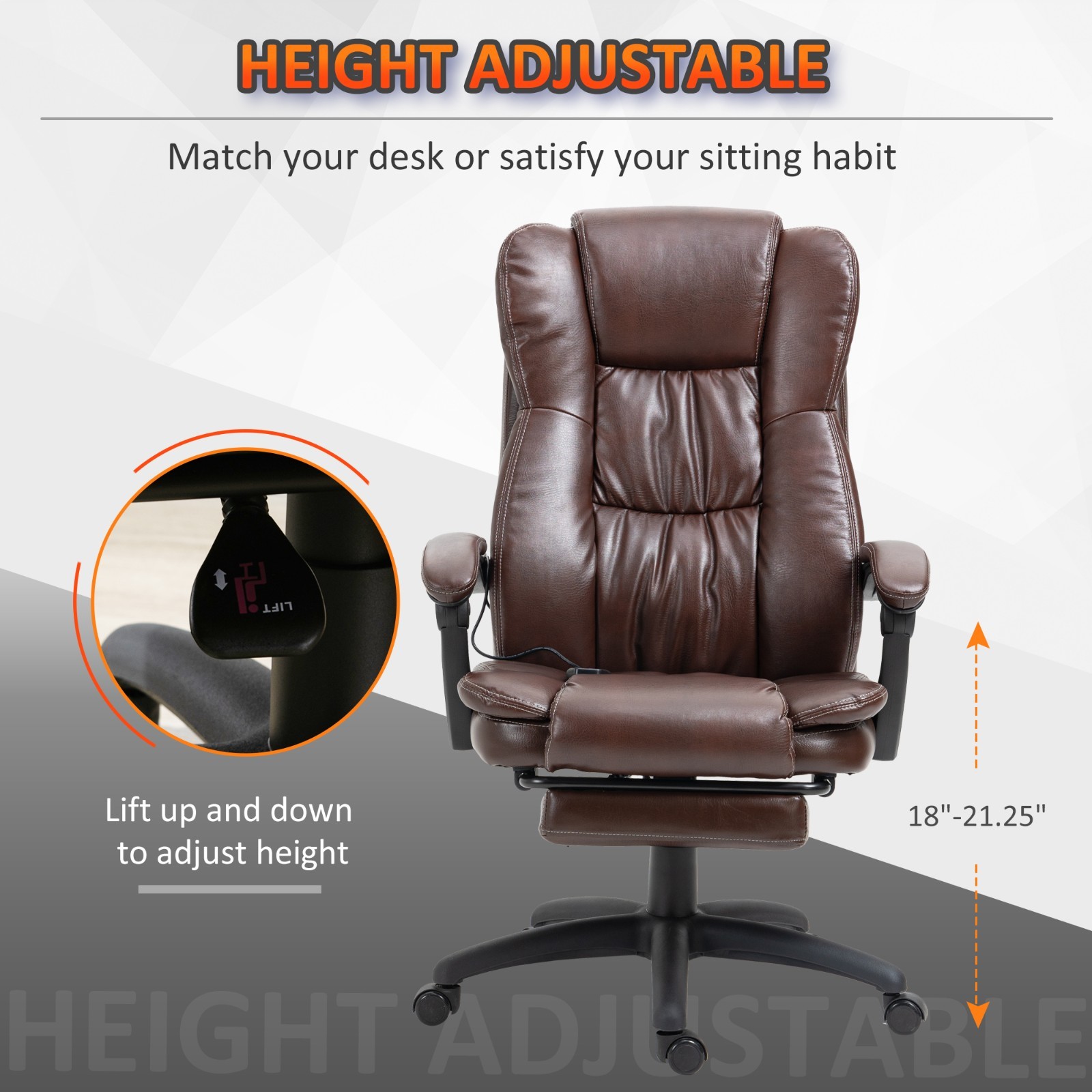 ❄️FREE SHIPPING!❄️Office/Massage/Reclining Chair w/Wheels, Thick Padding, & More