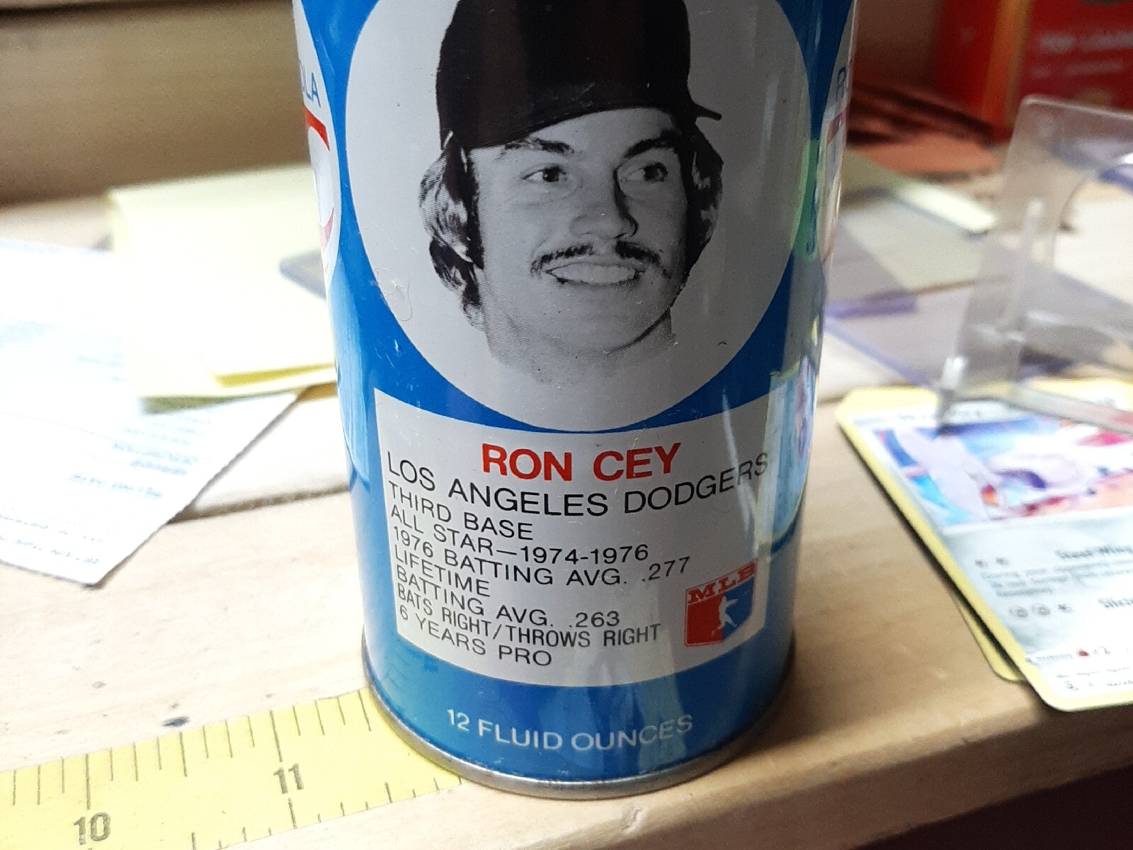 12 fl oz Ron Cey RC Cola steel pop can