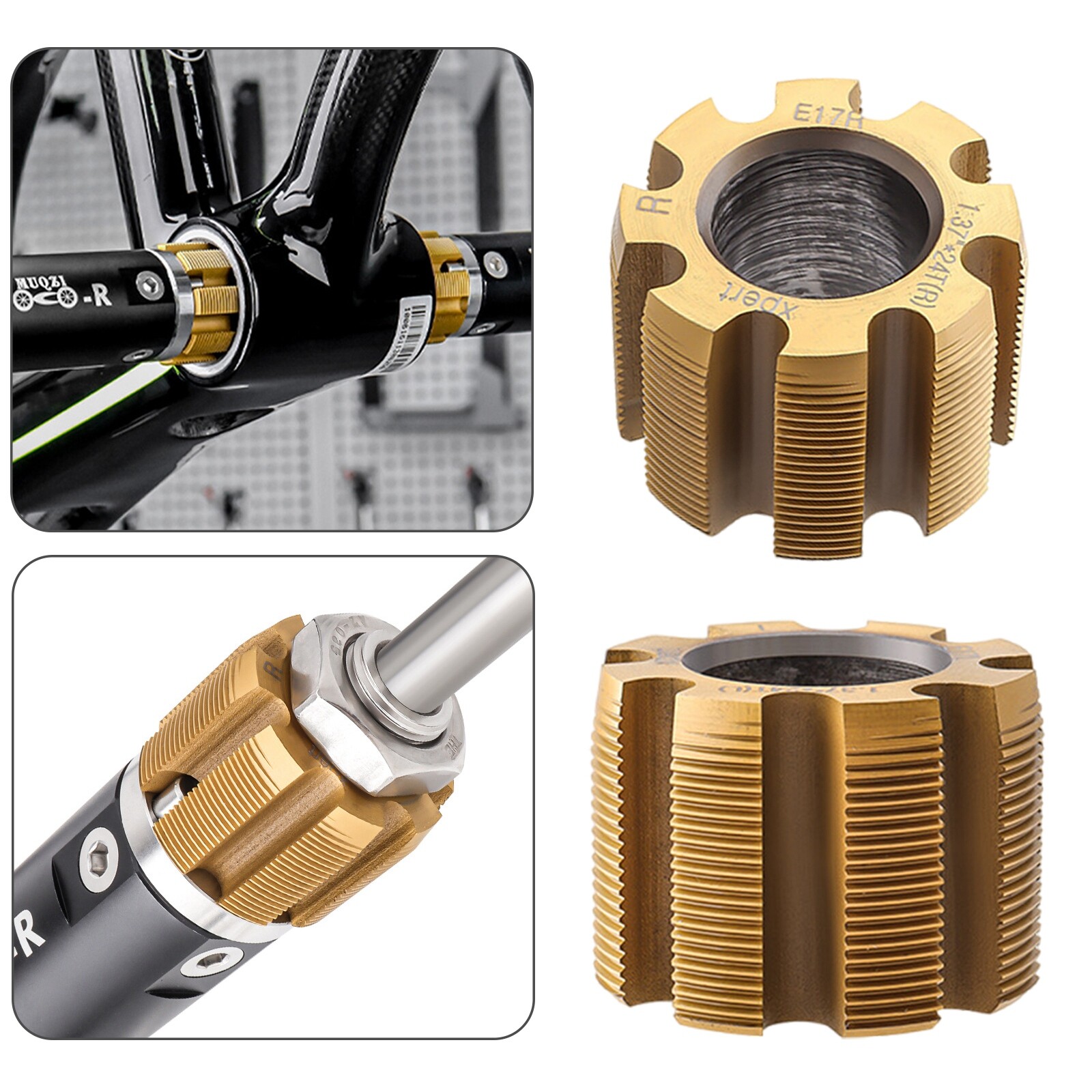 Bicycle frame Bottom Bracket Thread Tapping Tool BC 1.37x24T Tap Repair Parts