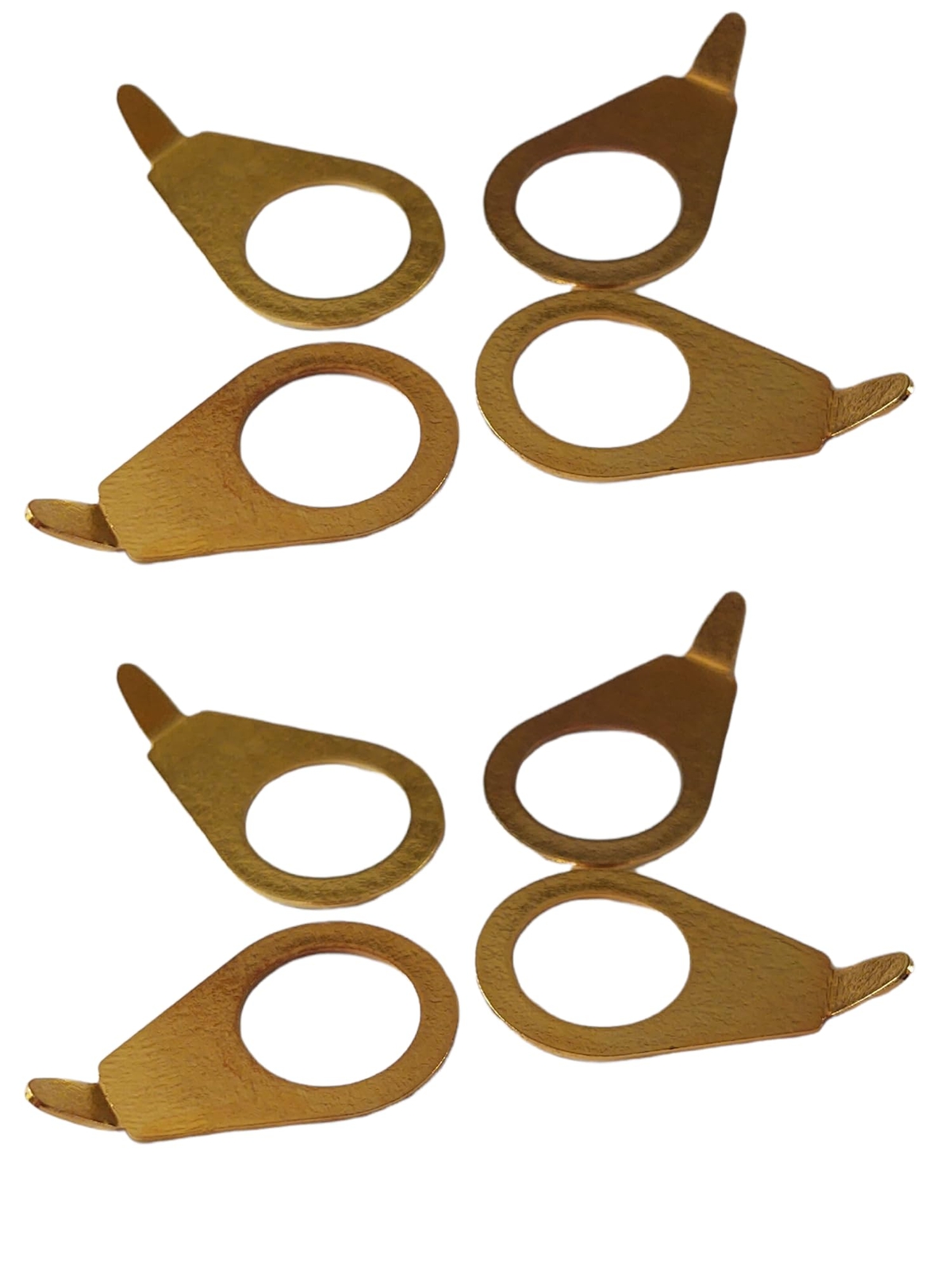 8 Pack Gold Finish Guitar Pot Pointer Washers 30 Degree US Spec 3/8" Bushing