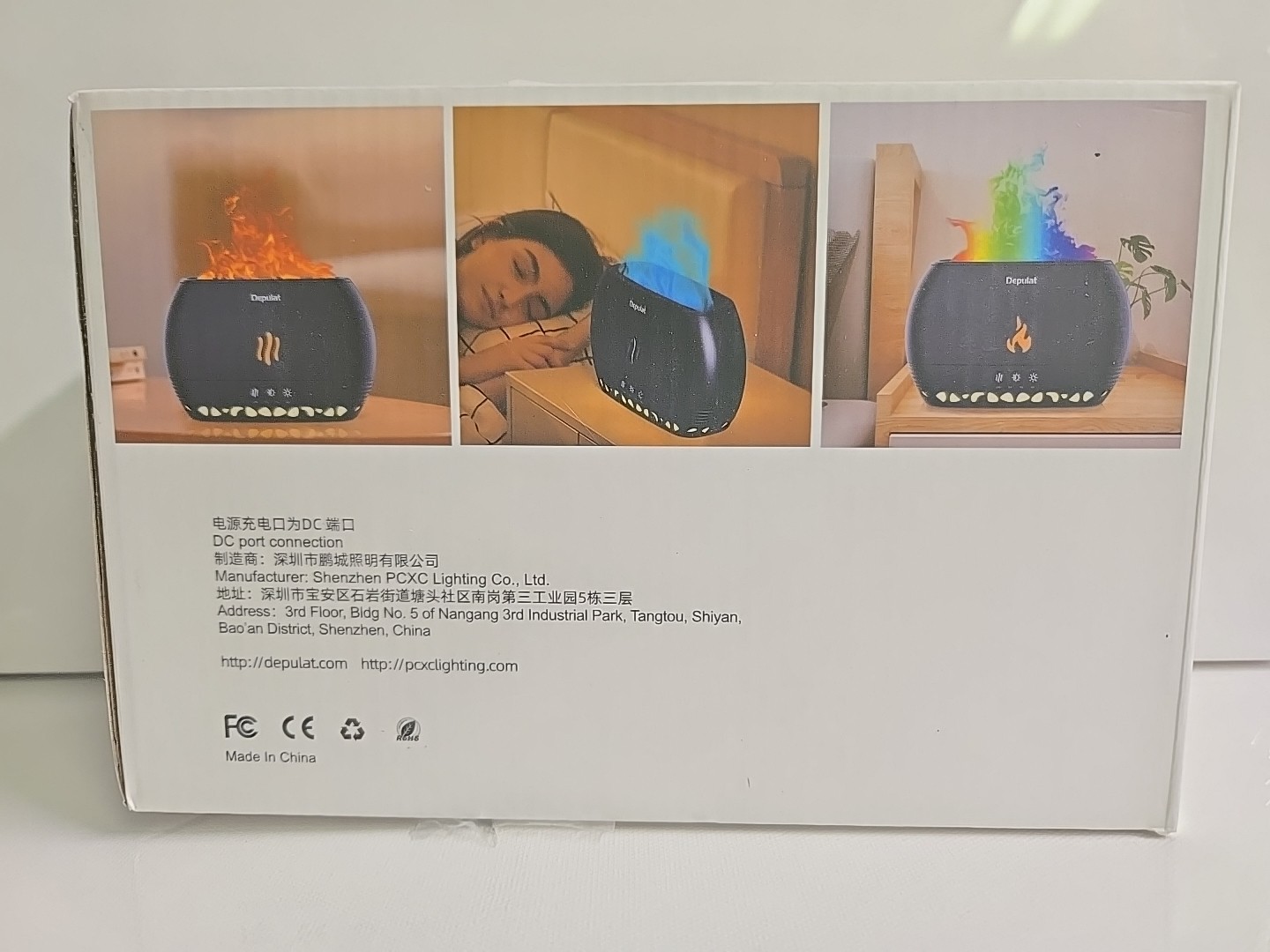 Essential Oil Diffuser 350ml – 3D Flame Effect Humidifier – Quiet LED USB