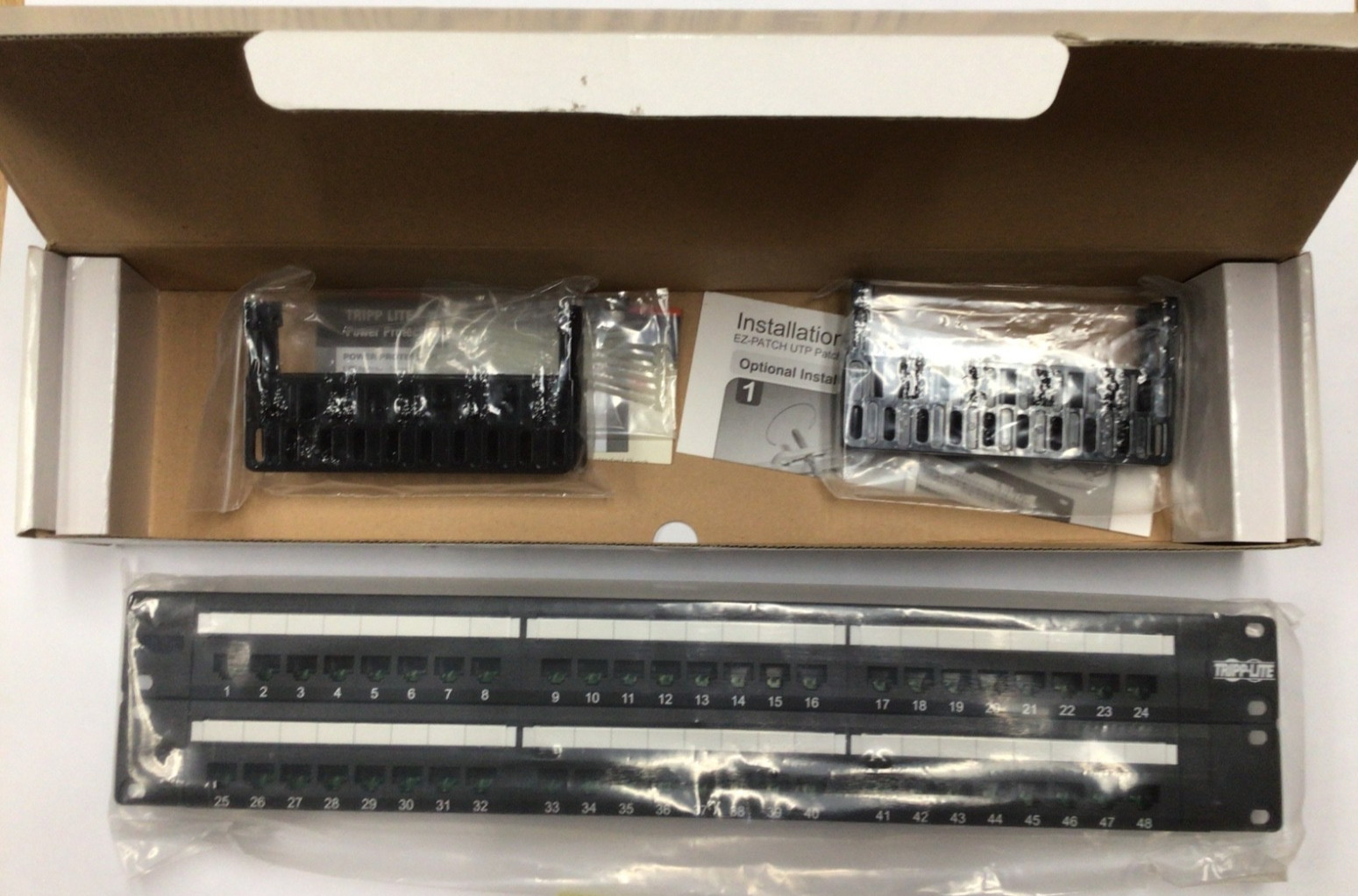 Tripp Lite Model N052-048 Cat5e Patch Panel 568B-48 Ports OPEN BOX