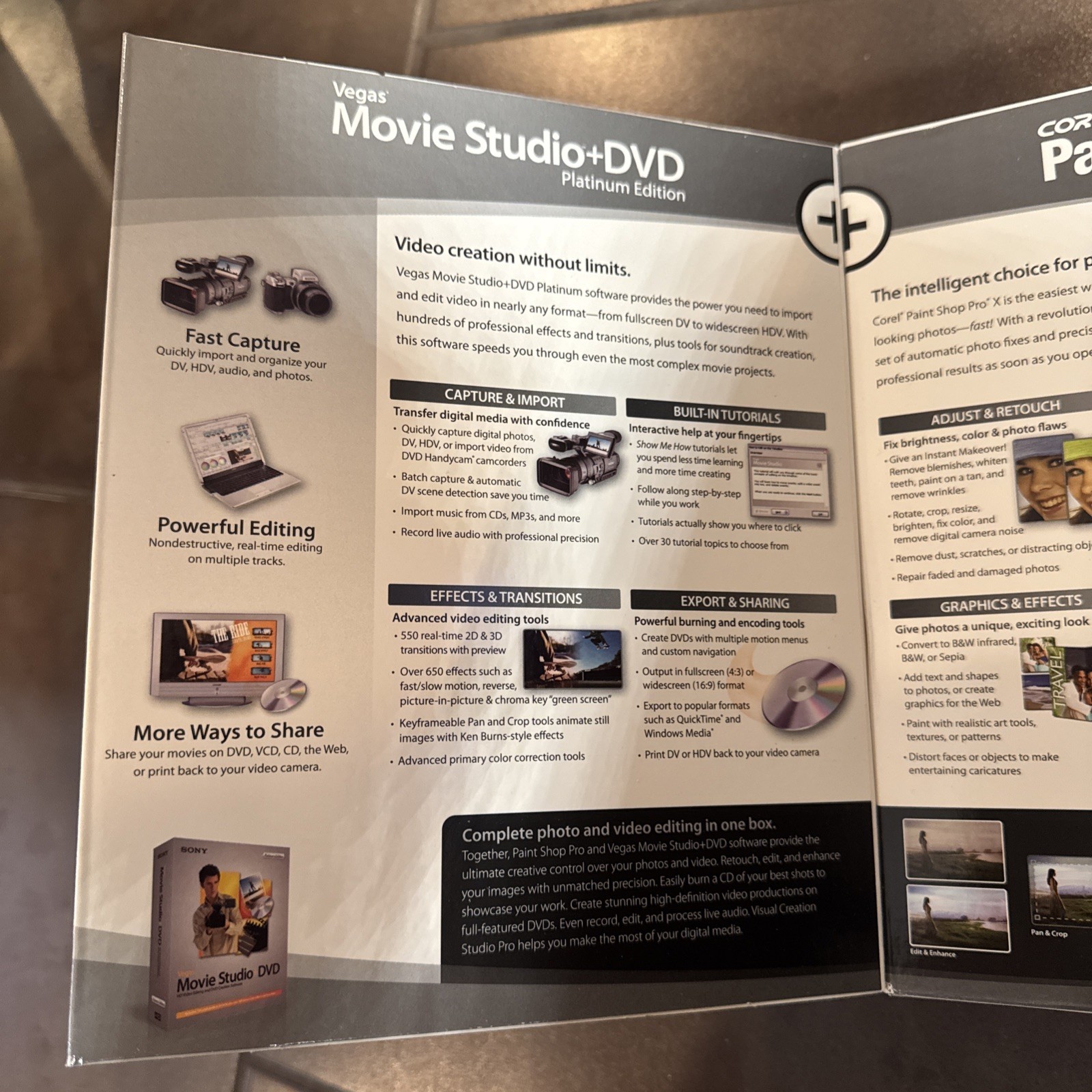 Corel Sony Visual Creation Studio Pro_Retail Box SEALED