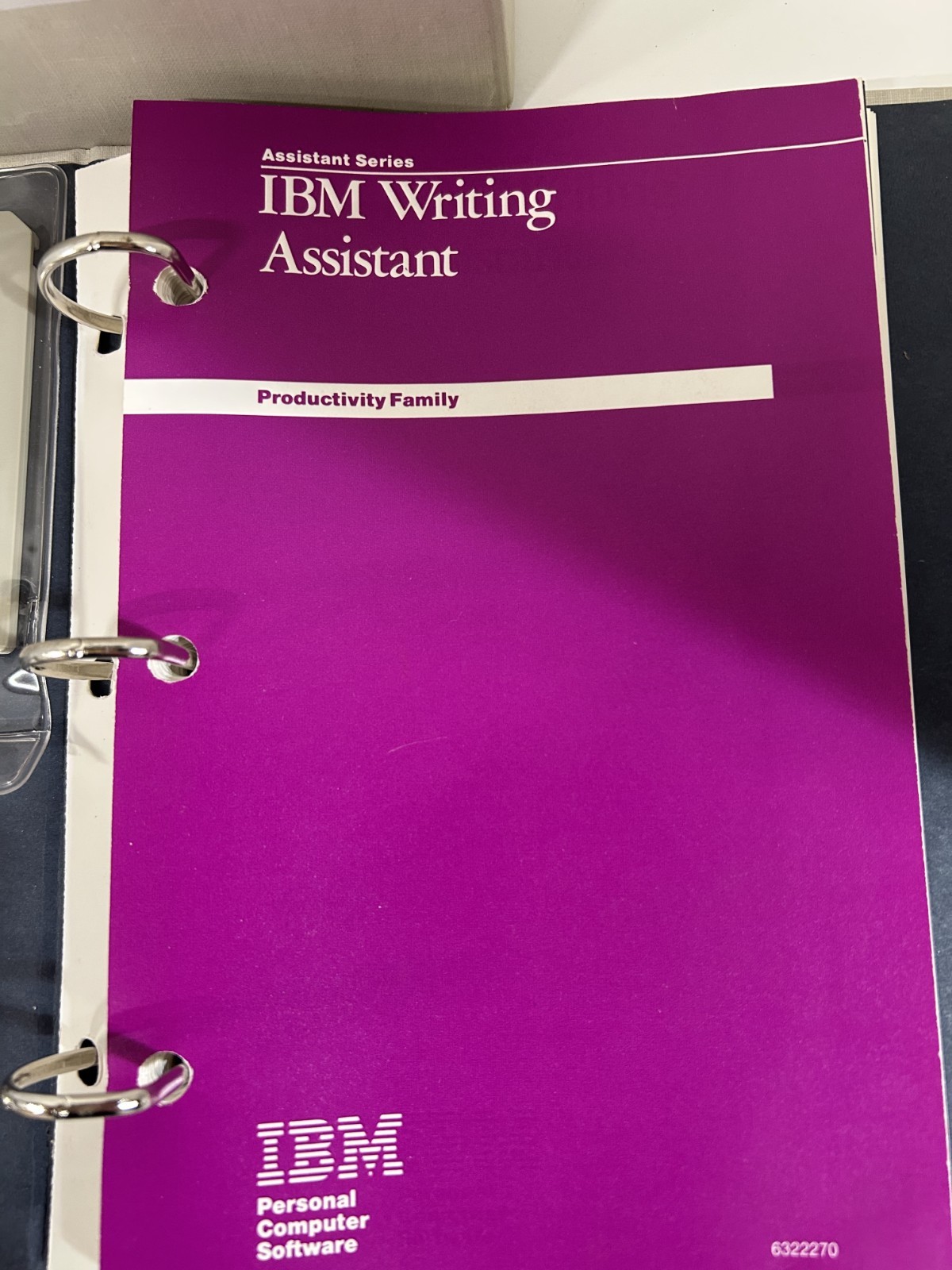 IBM Writing Assistant Vrs 2.0 Manual & Software