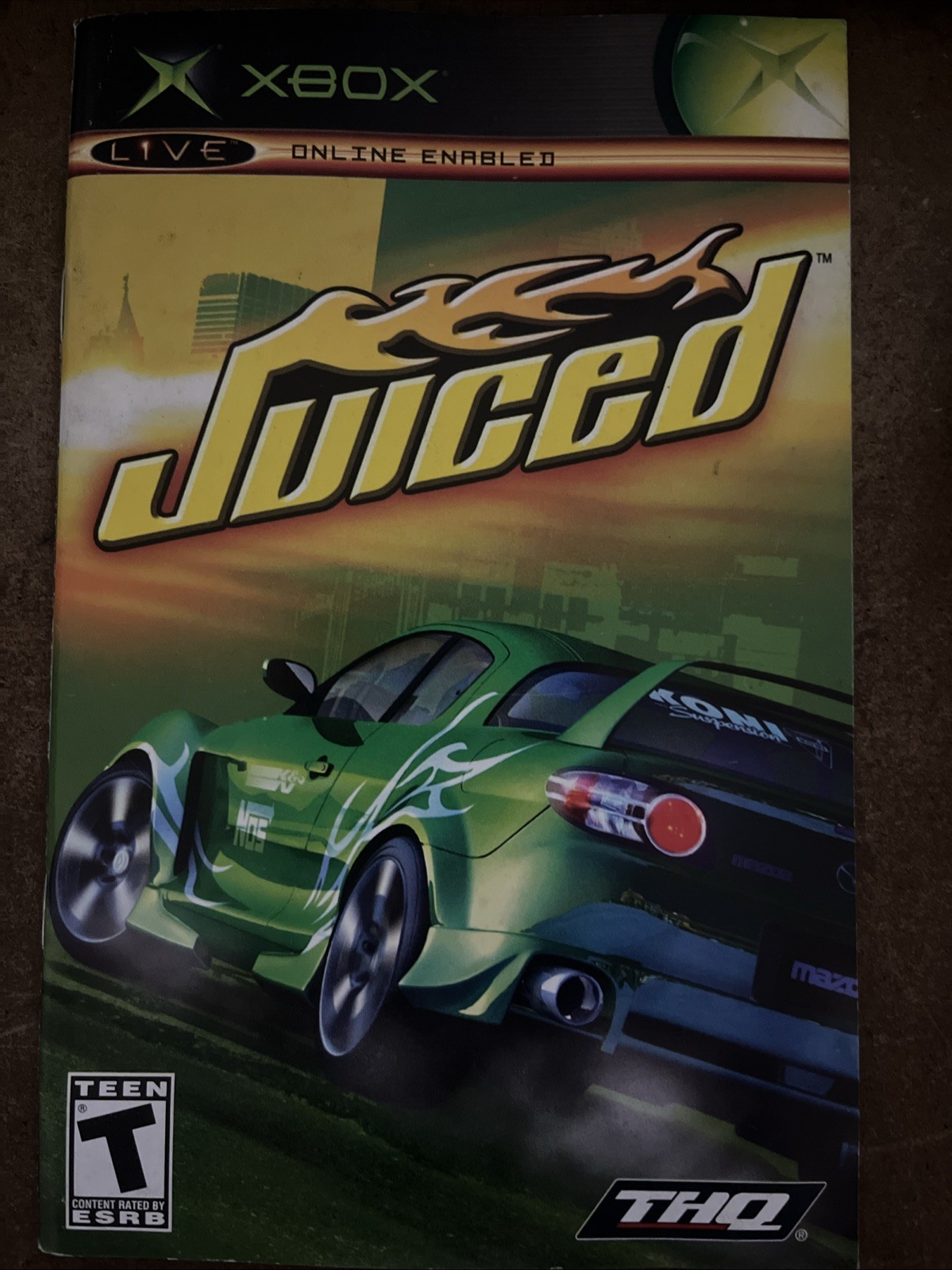 Juiced (Microsoft Xbox, 2005) Instruction Booklet Manual Only